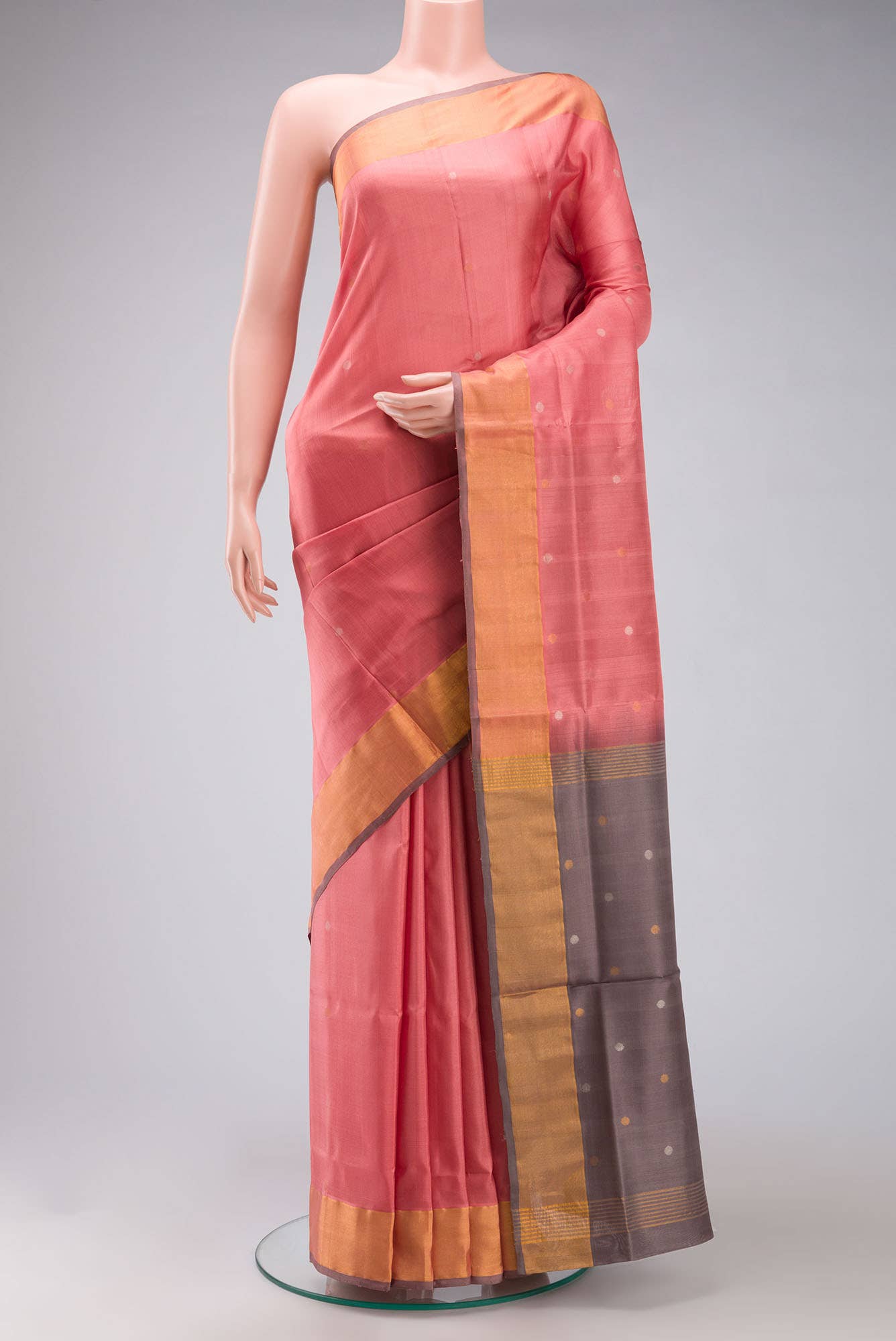 Coral Uppada Silk Saree