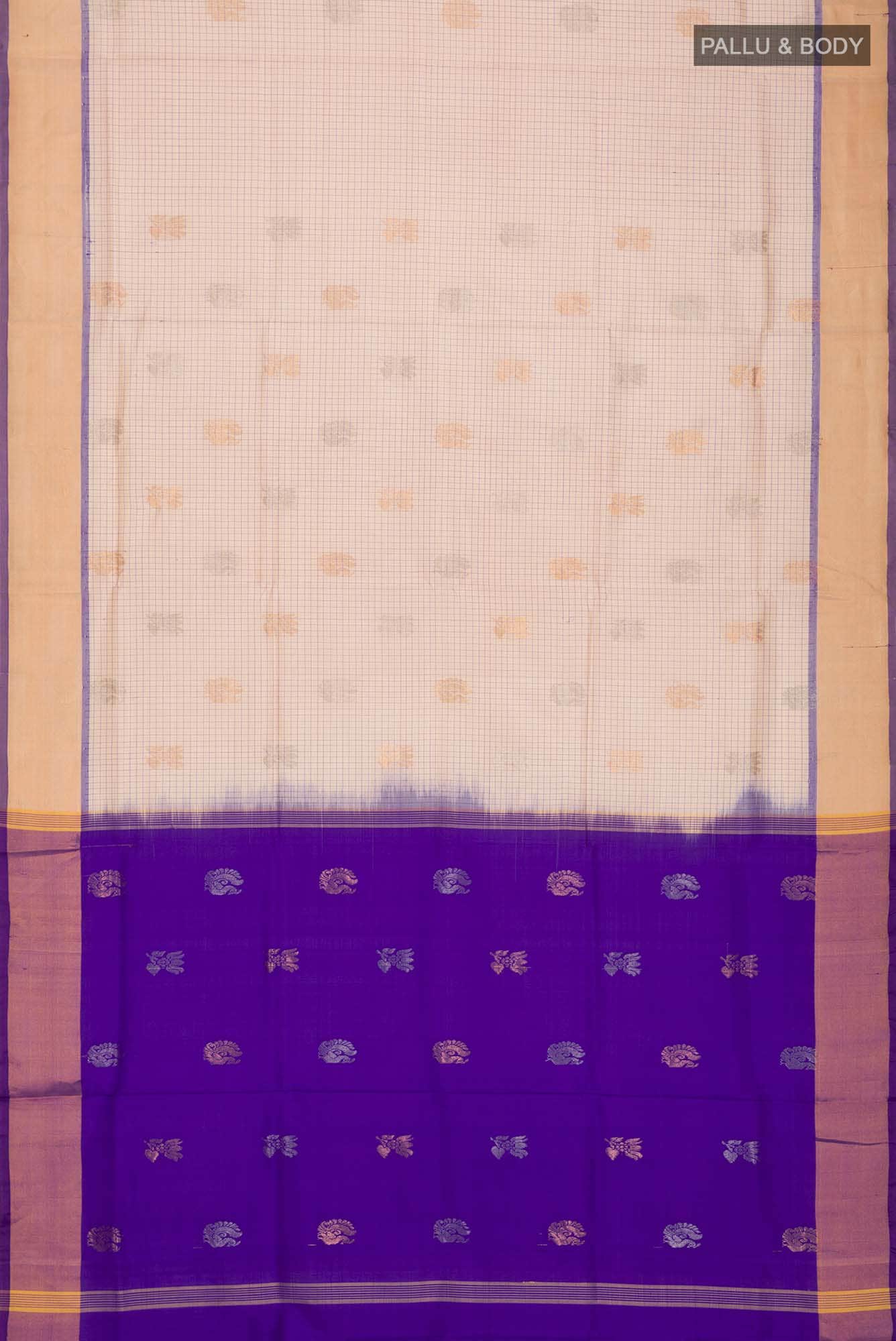 Cream Uppada Silk Saree