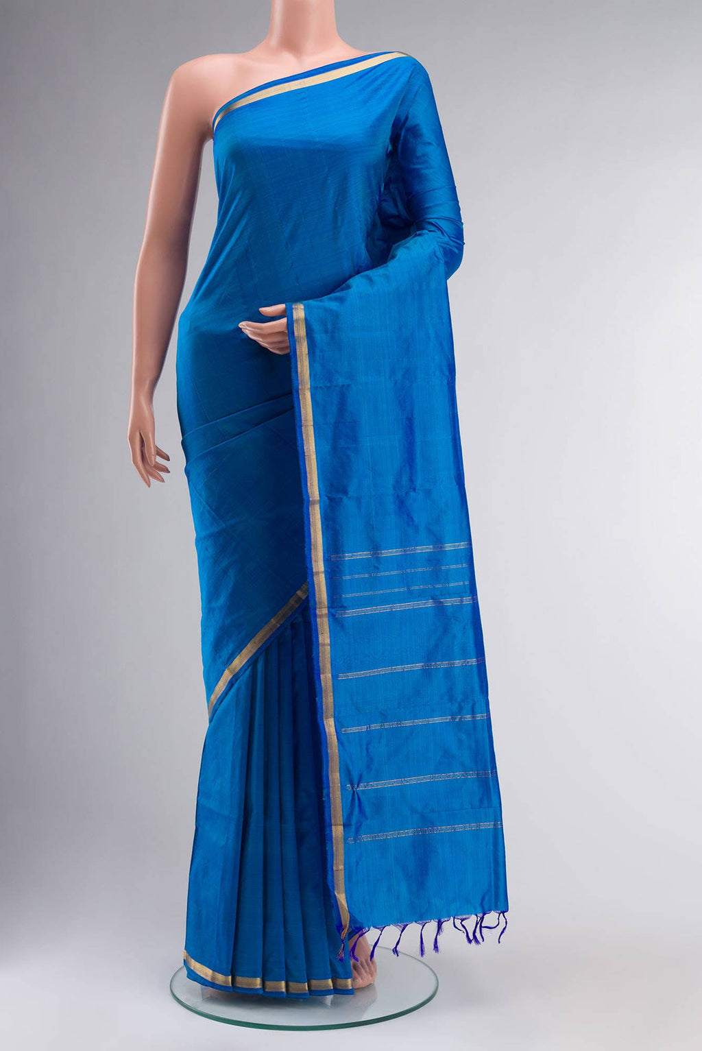 Blue Kanchipuram Silk Saree