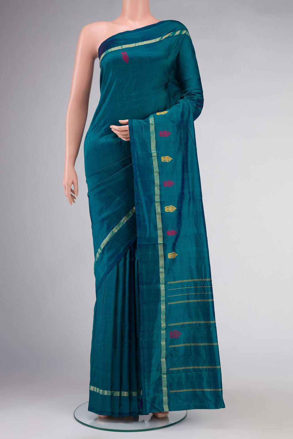 Blue Kanchipuram Silk Saree