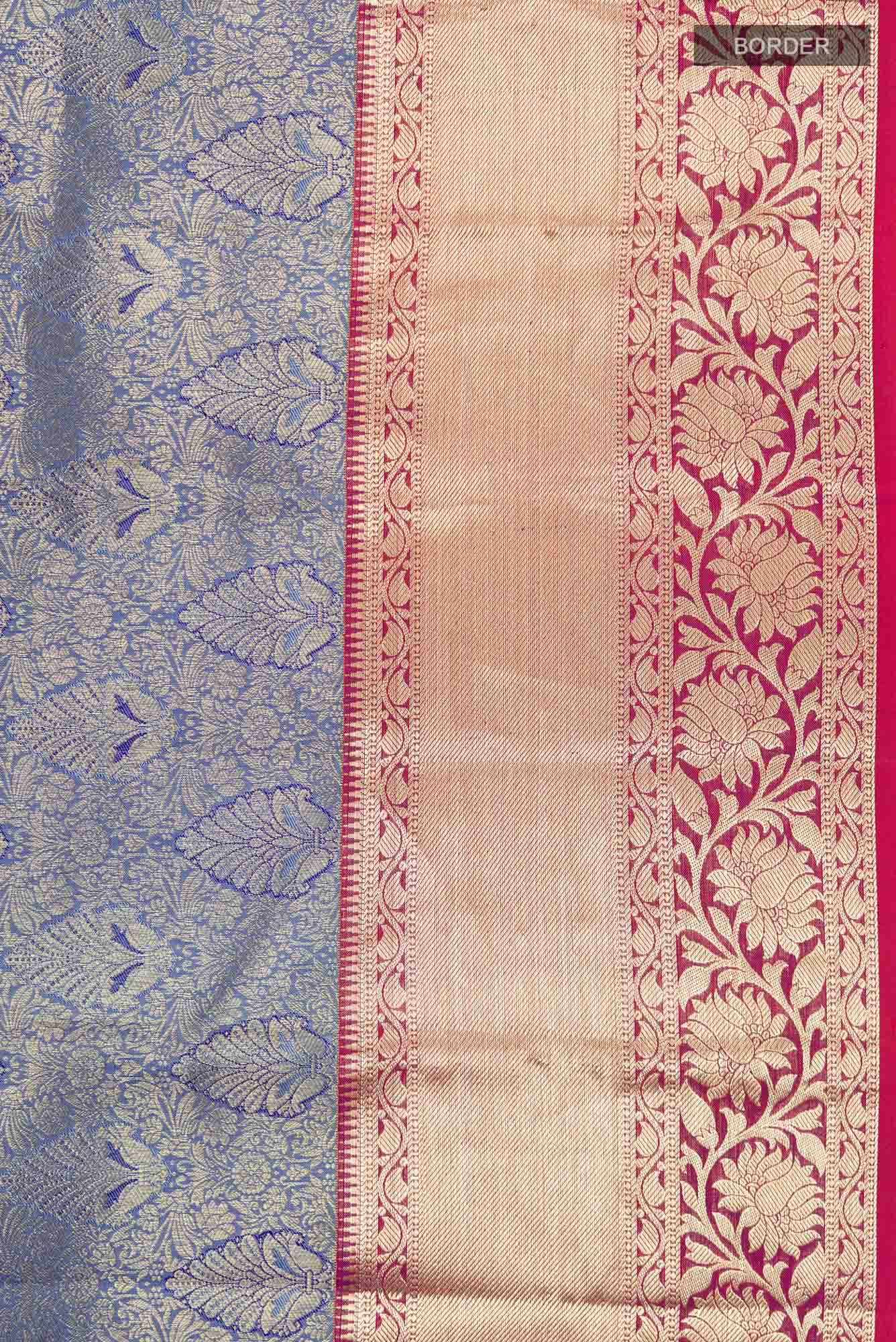 Blue Kanchipuram Silk Saree