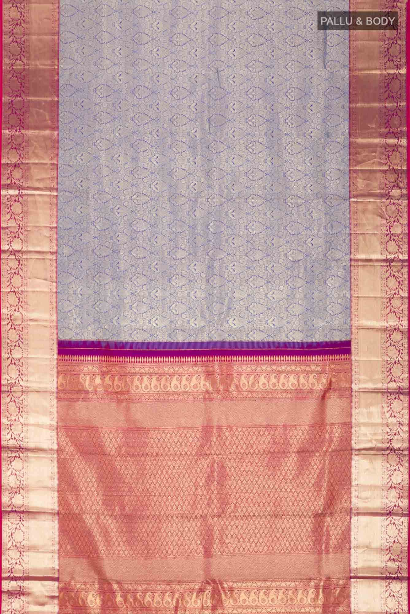 Blue Kanchipuram Silk Saree