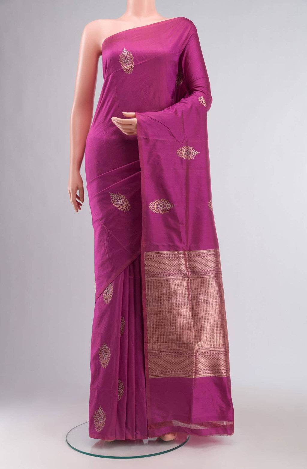 Pink Banarasi Katan Silk Saree