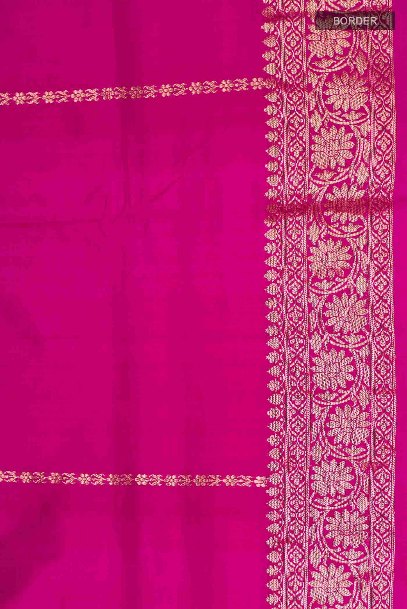 Pink Banarasi Katan Silk Saree
