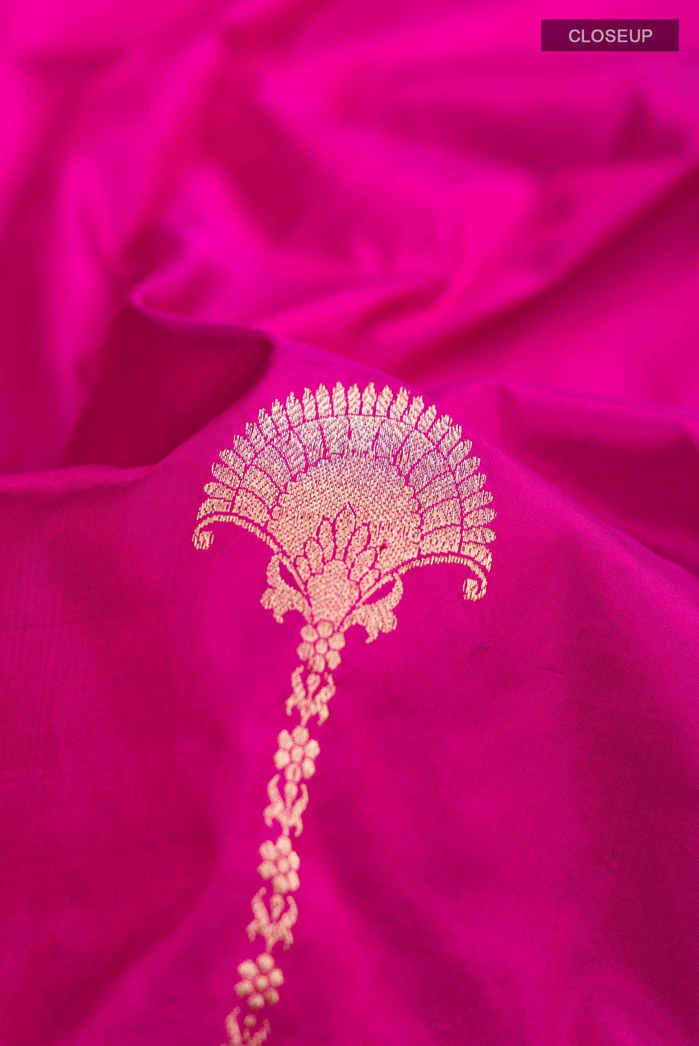 Pink Banarasi Katan Silk Saree
