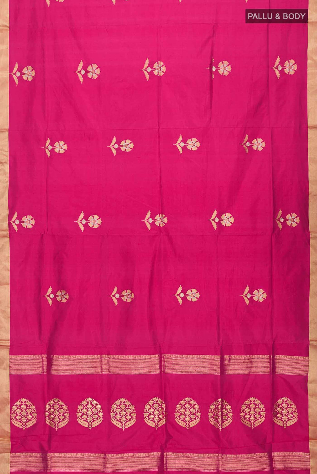 Pink Banarasi Katan Silk Saree
