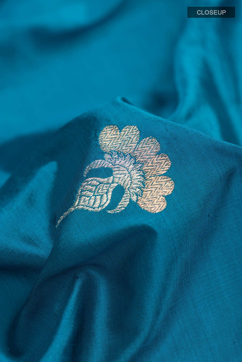 Blue Banarasi Katan Silk Saree