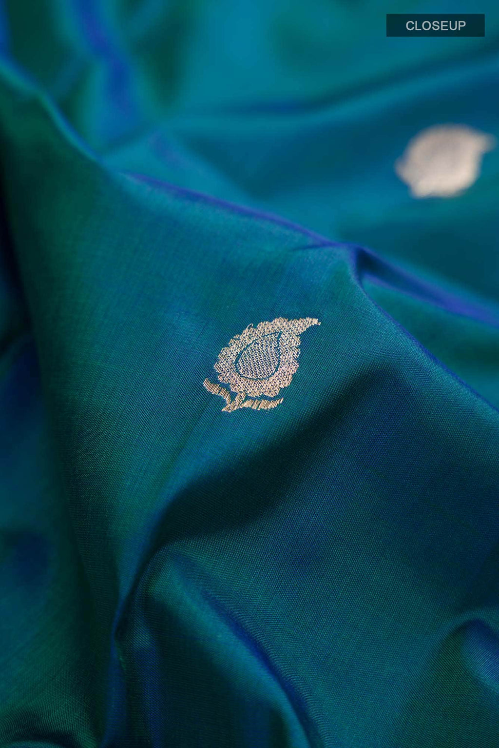Blue Banarasi Katan Silk Saree