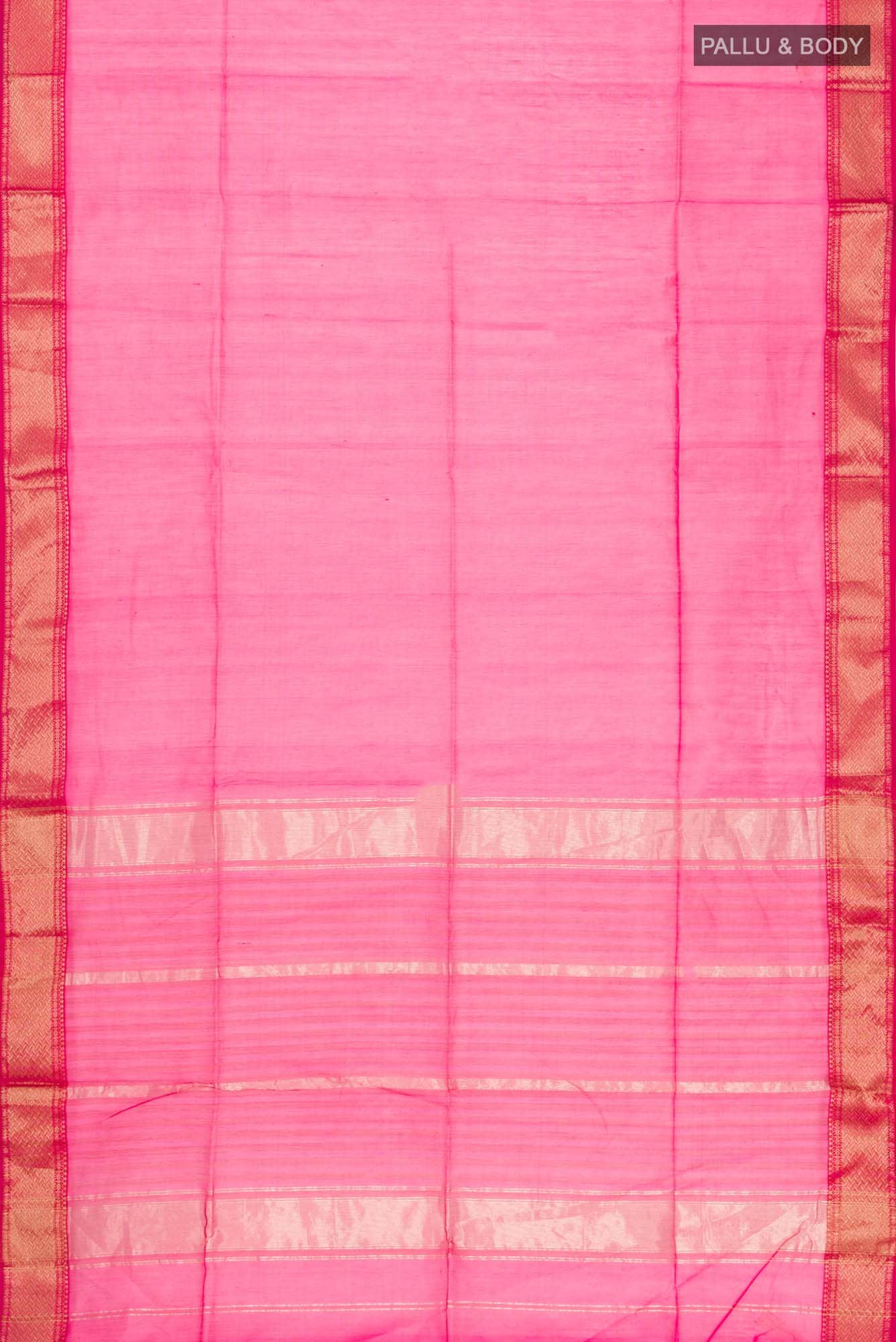 Pink Maheshwari Silk Cotton Saree
