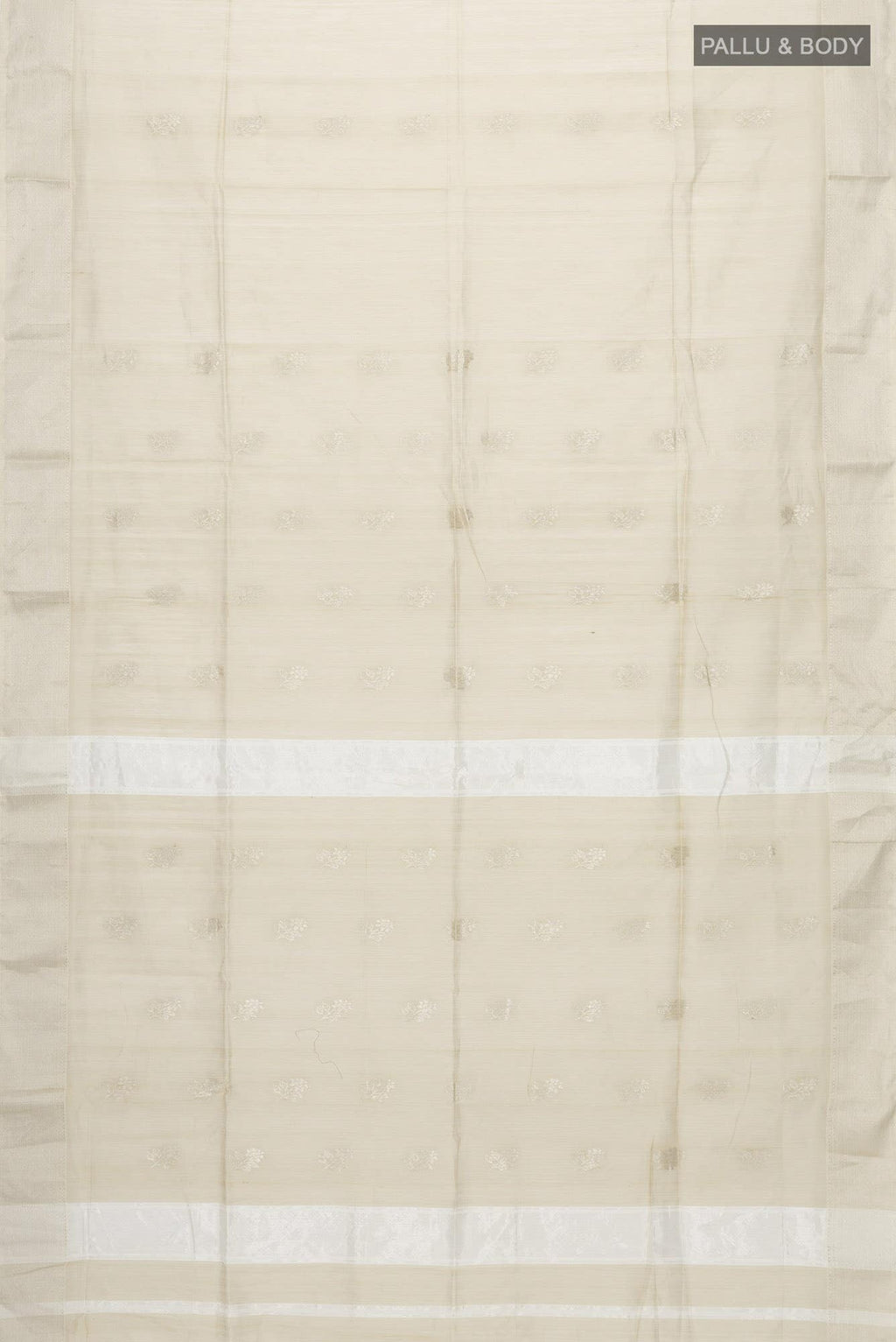 Beige Maheshwari Silk Cotton Saree