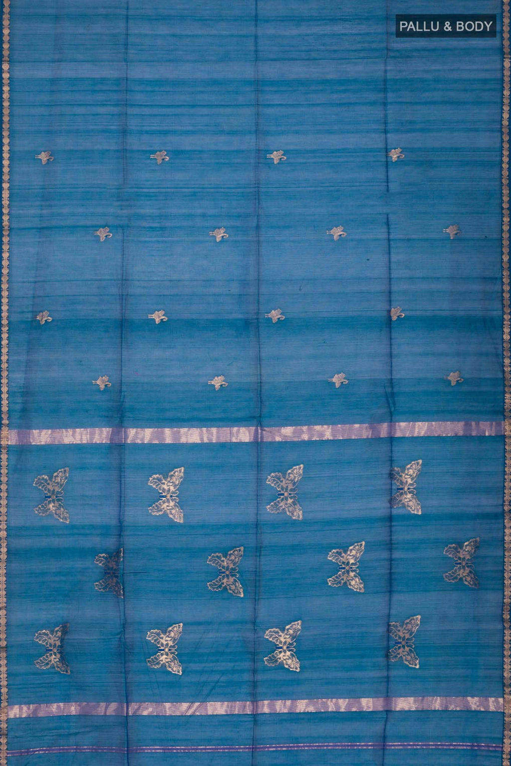 Blue Maheshwari Silk Cotton Saree