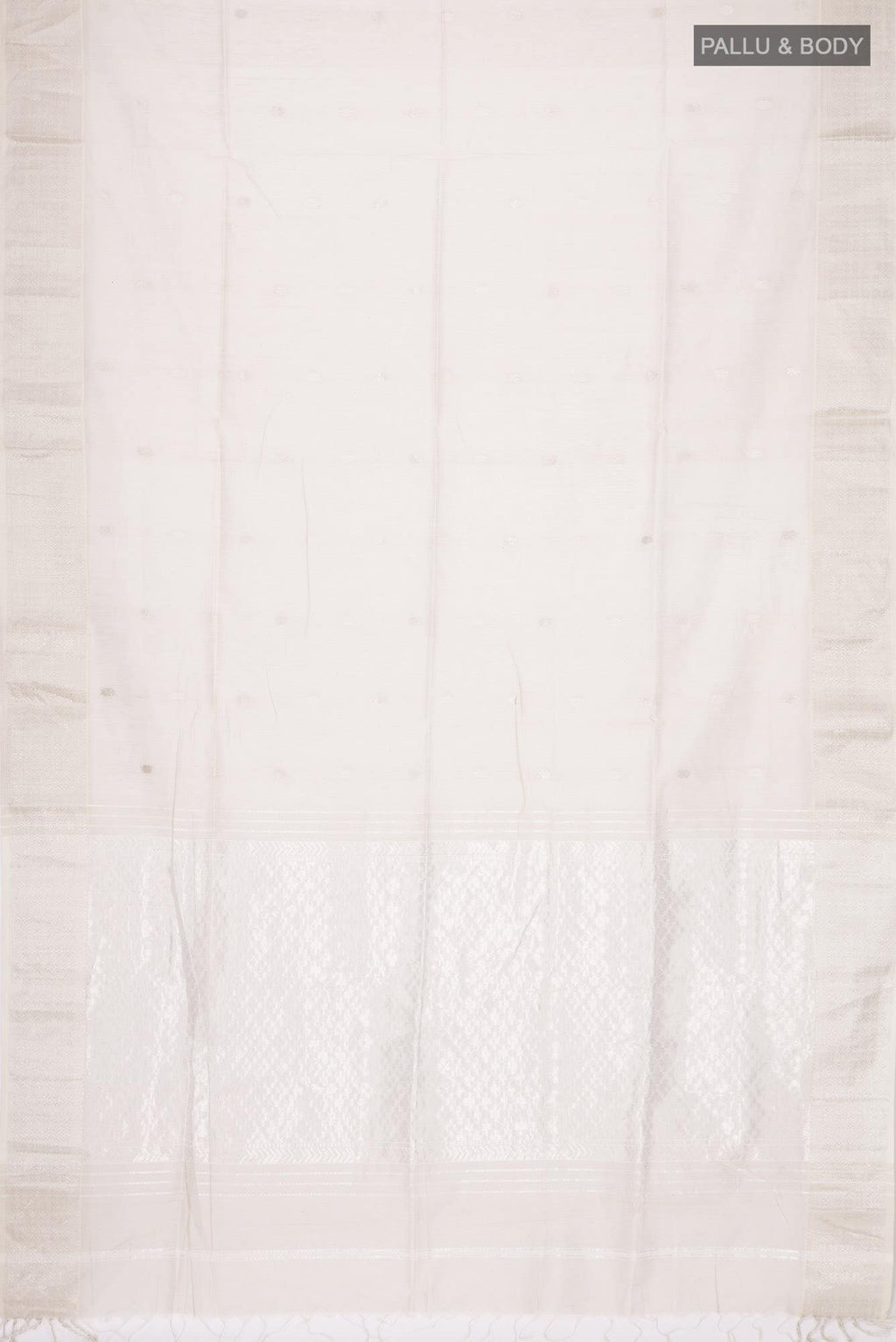 Beige Maheshwari Silk Cotton Saree