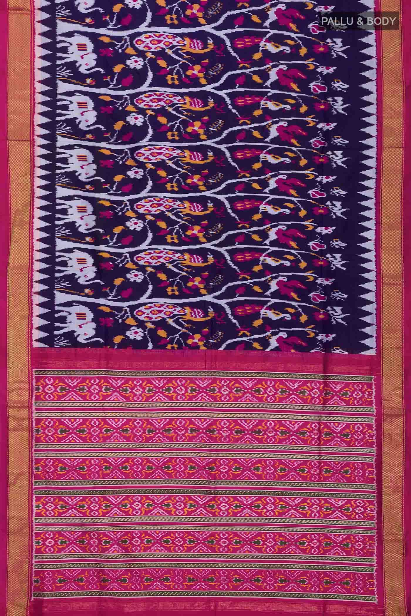 Blue Pochampally Silk Saree