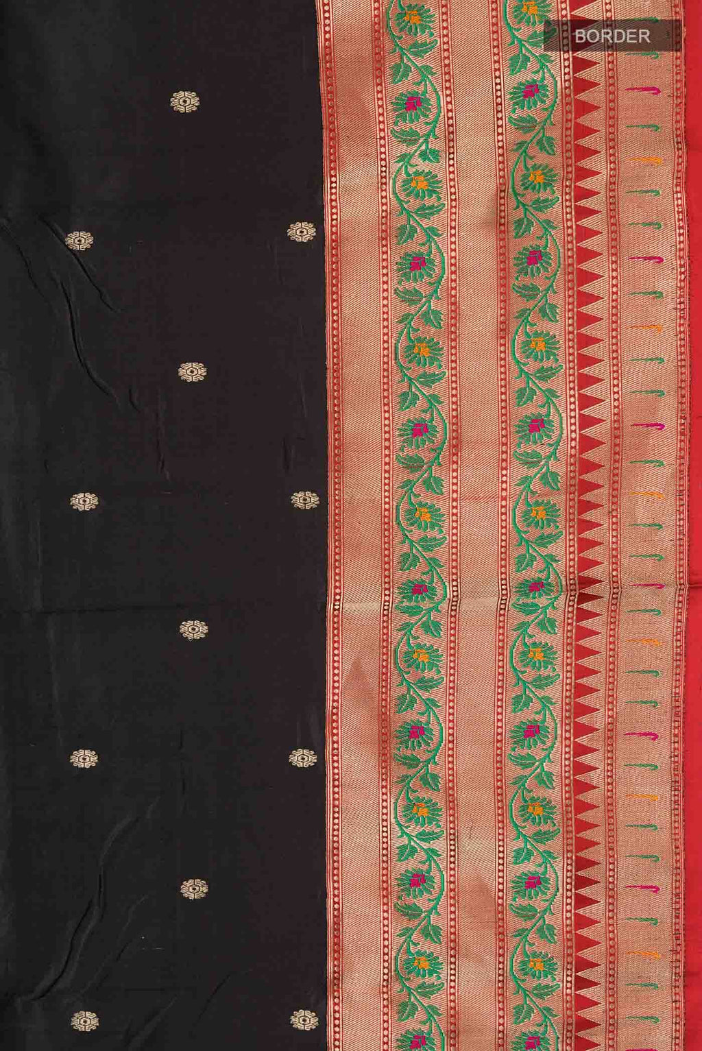 Black Banarasi Silk Saree