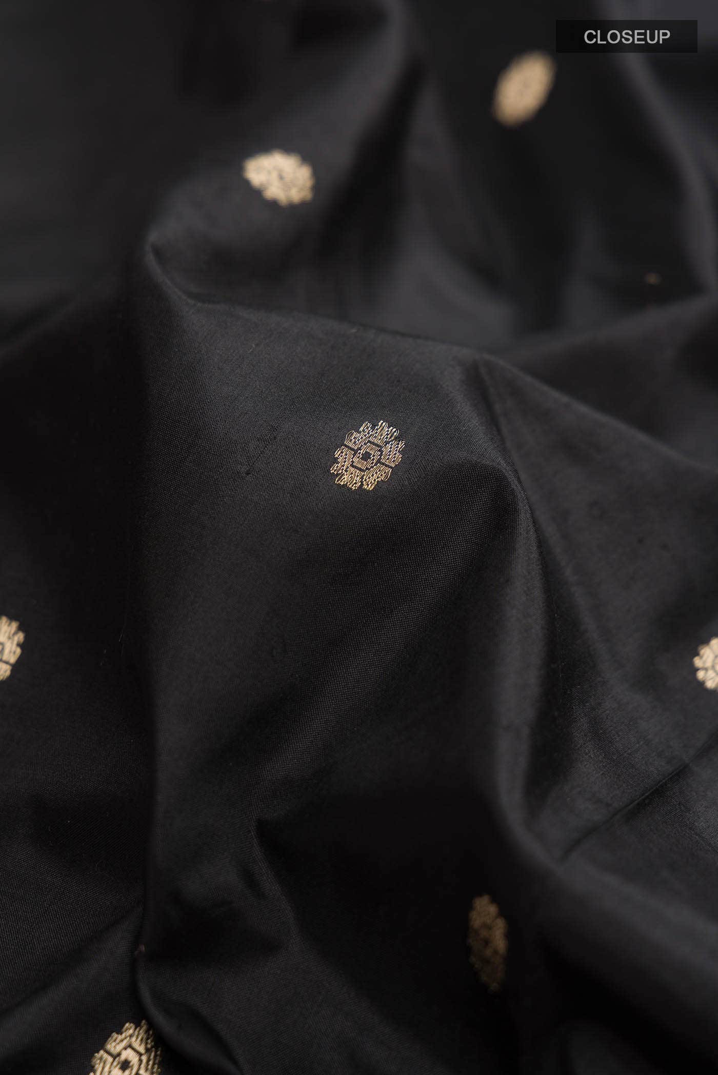 Black Banarasi Silk Saree