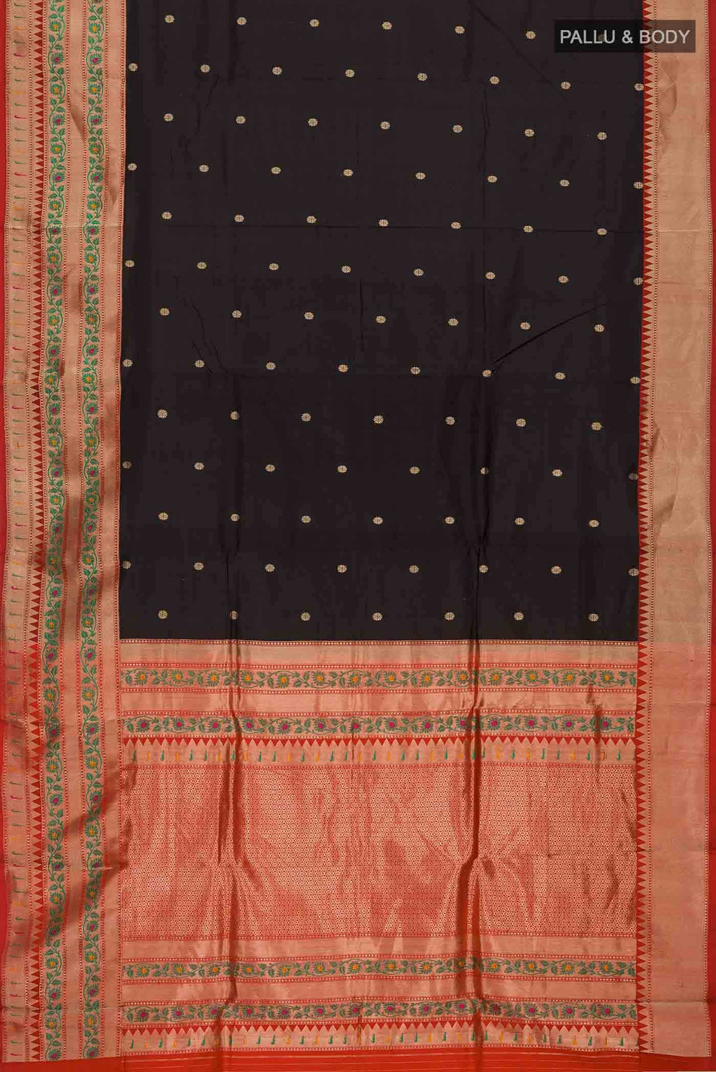 Black Banarasi Silk Saree