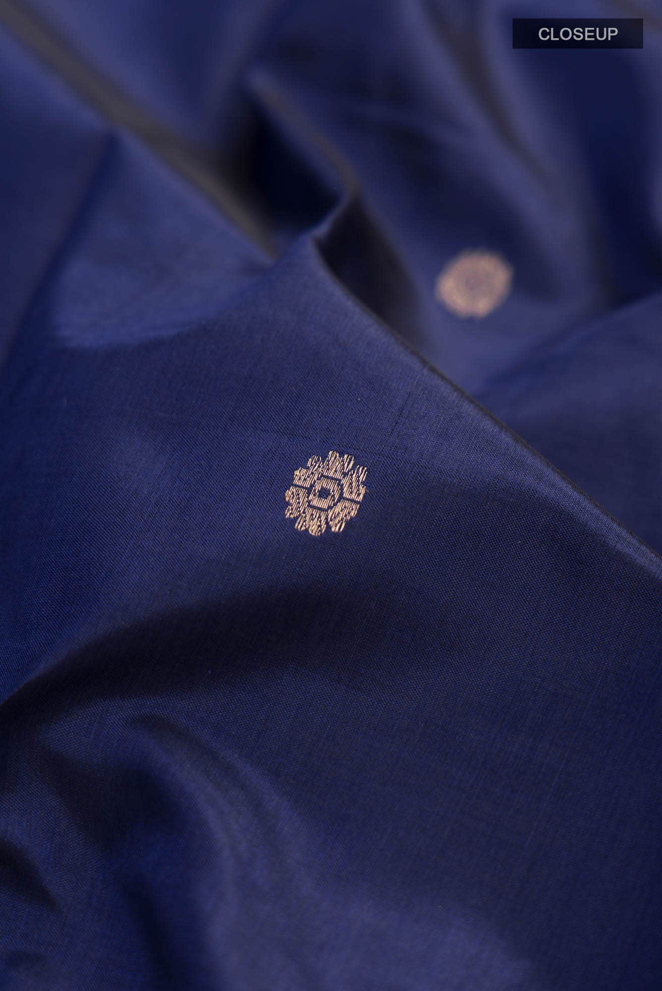 Blue Banarasi Katan Silk Saree