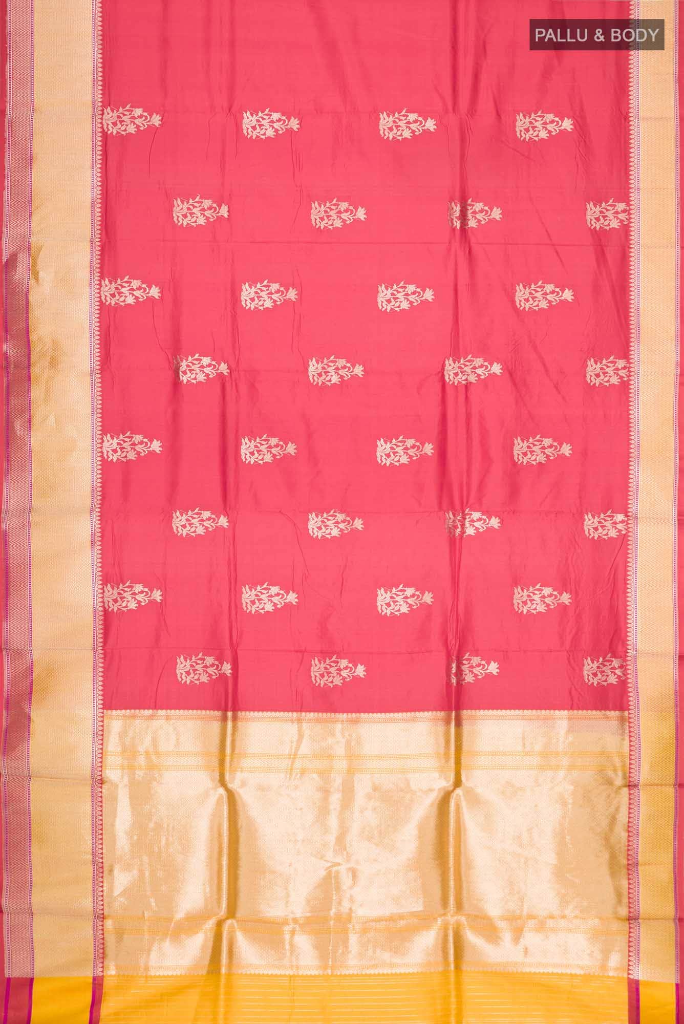 Red Banarasi Katan Silk Saree