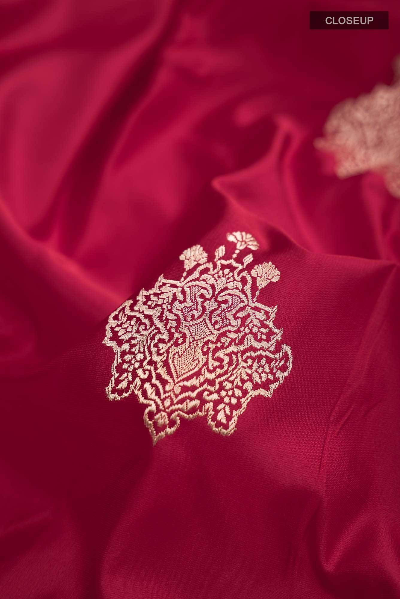 Red Banarasi Silk Saree