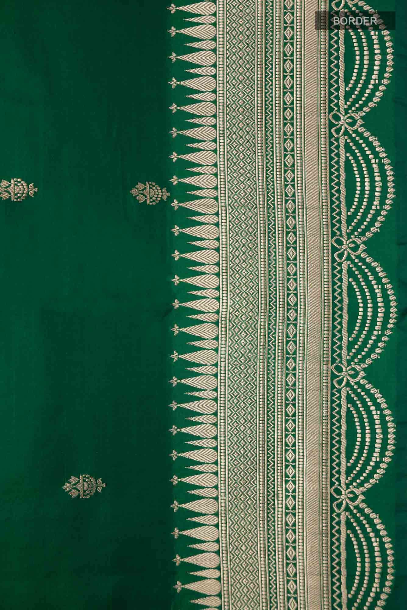 Green Banarasi Silk Saree