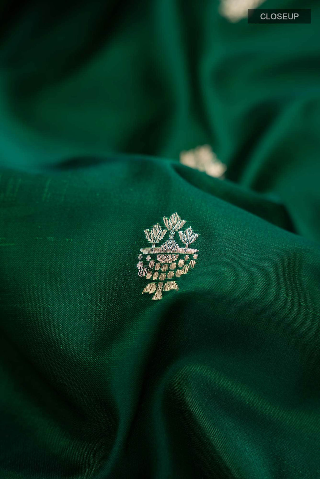 Green Banarasi Silk Saree