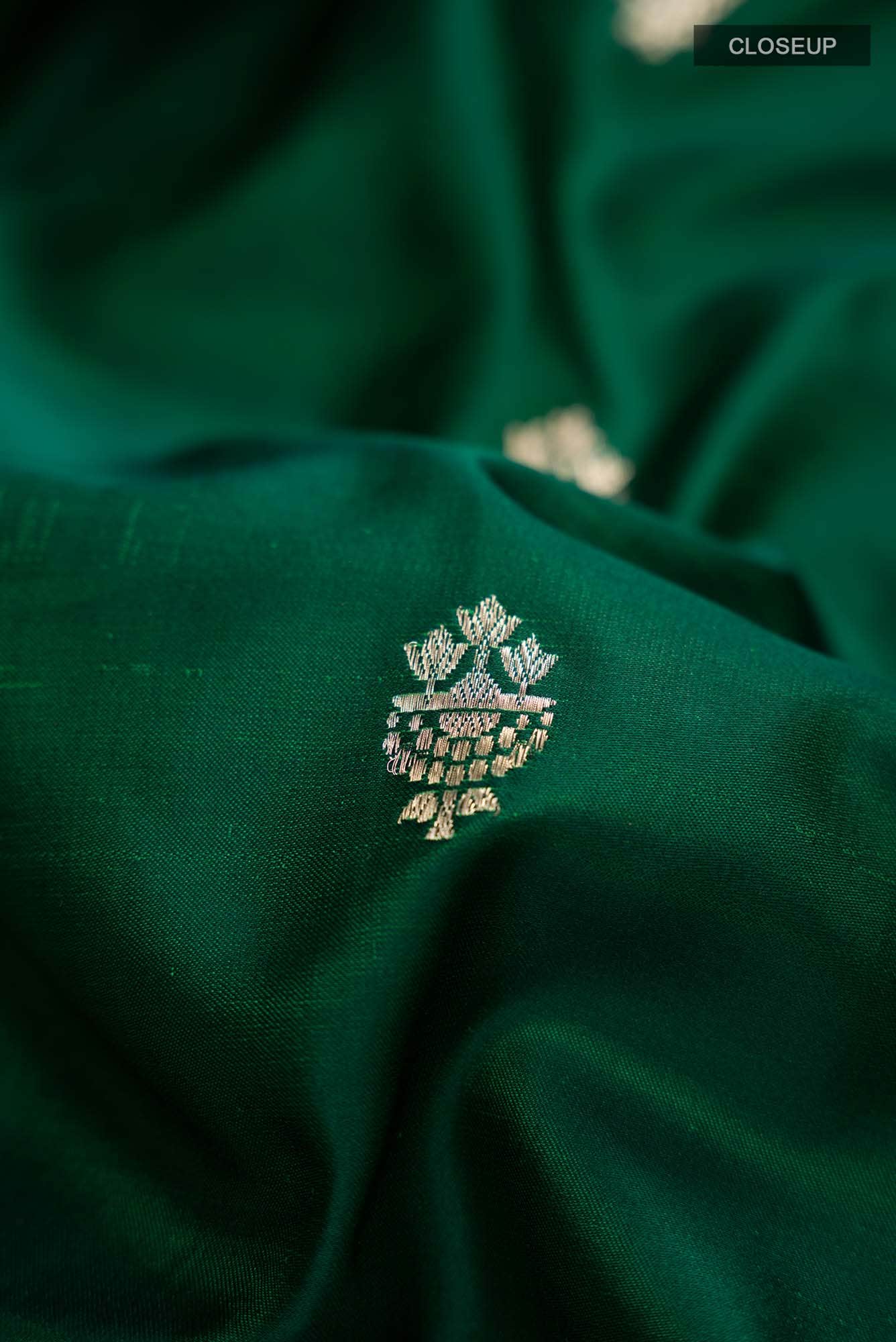 Green Banarasi Silk Saree