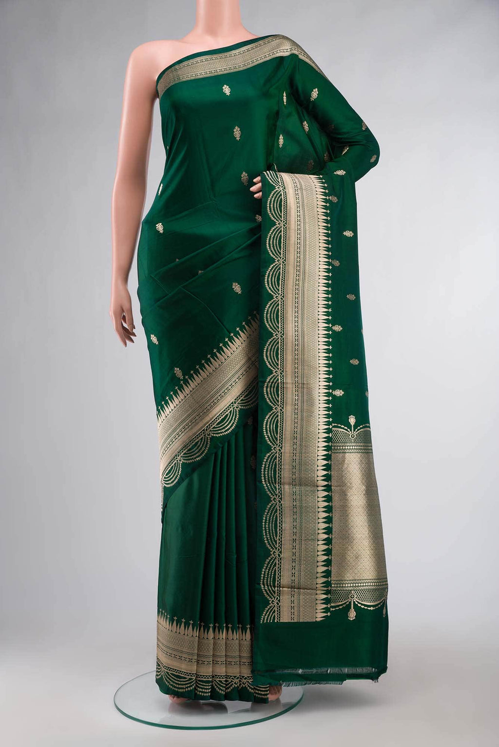 Green Banarasi Silk Saree