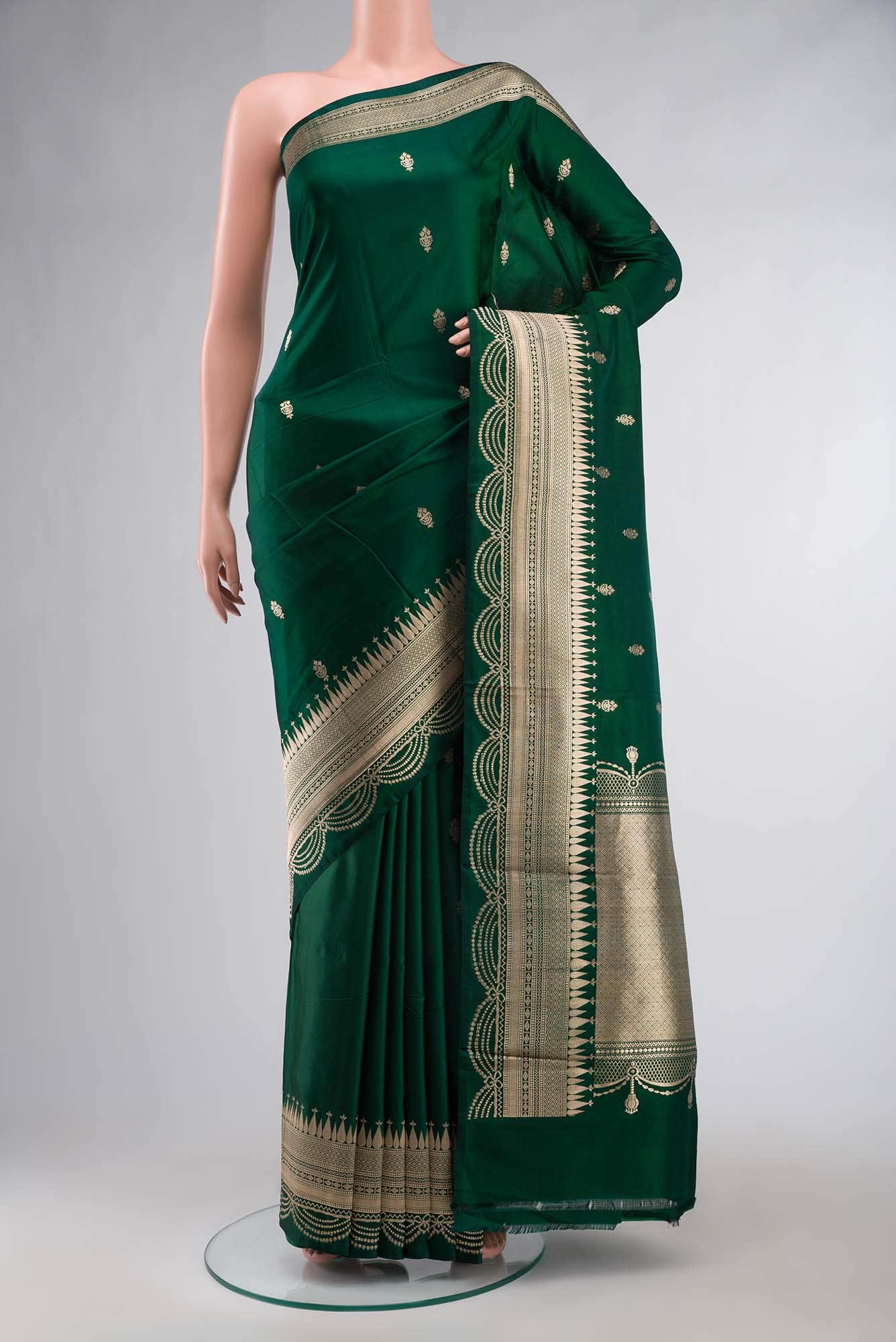Green Banarasi Silk Saree