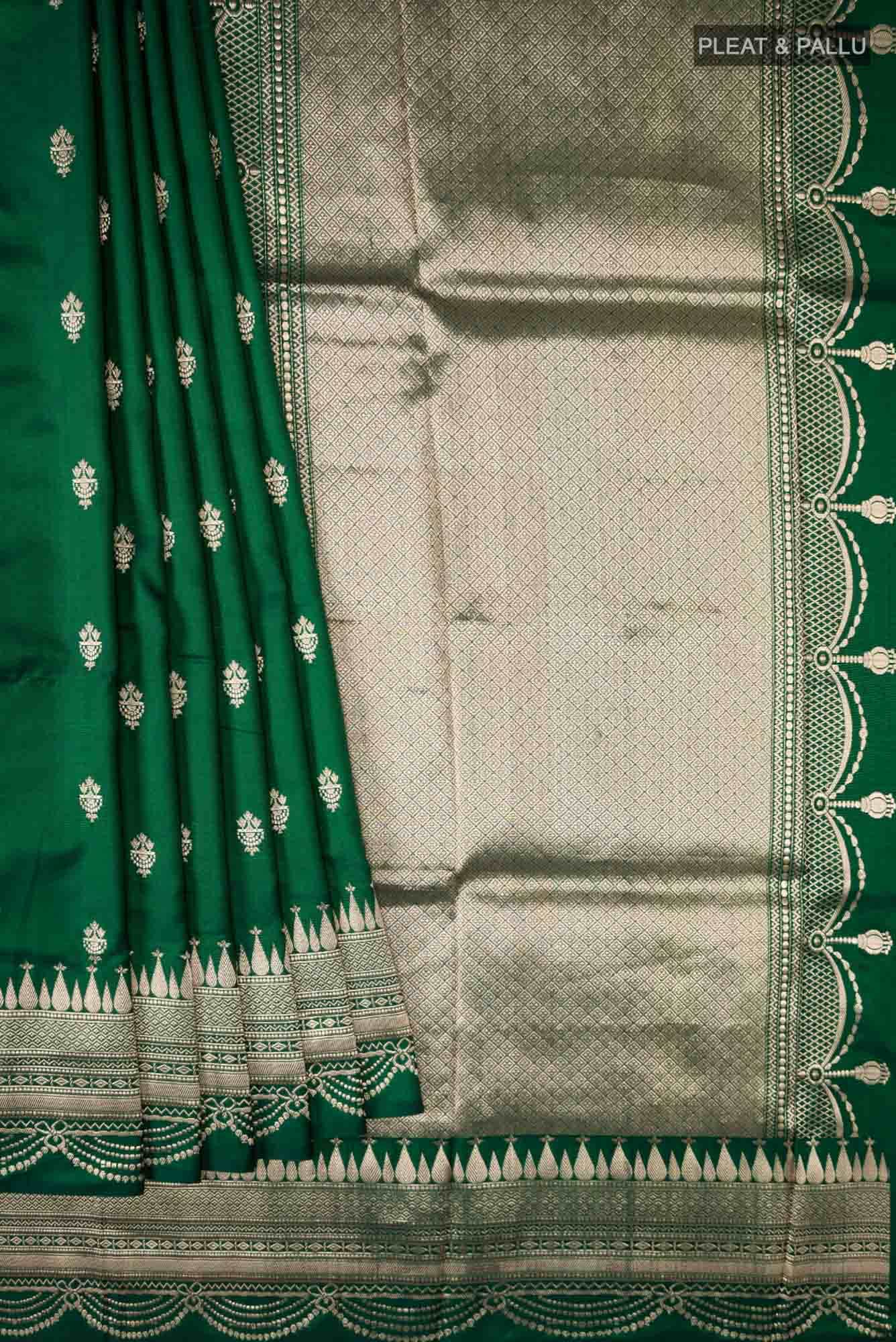Green Banarasi Silk Saree