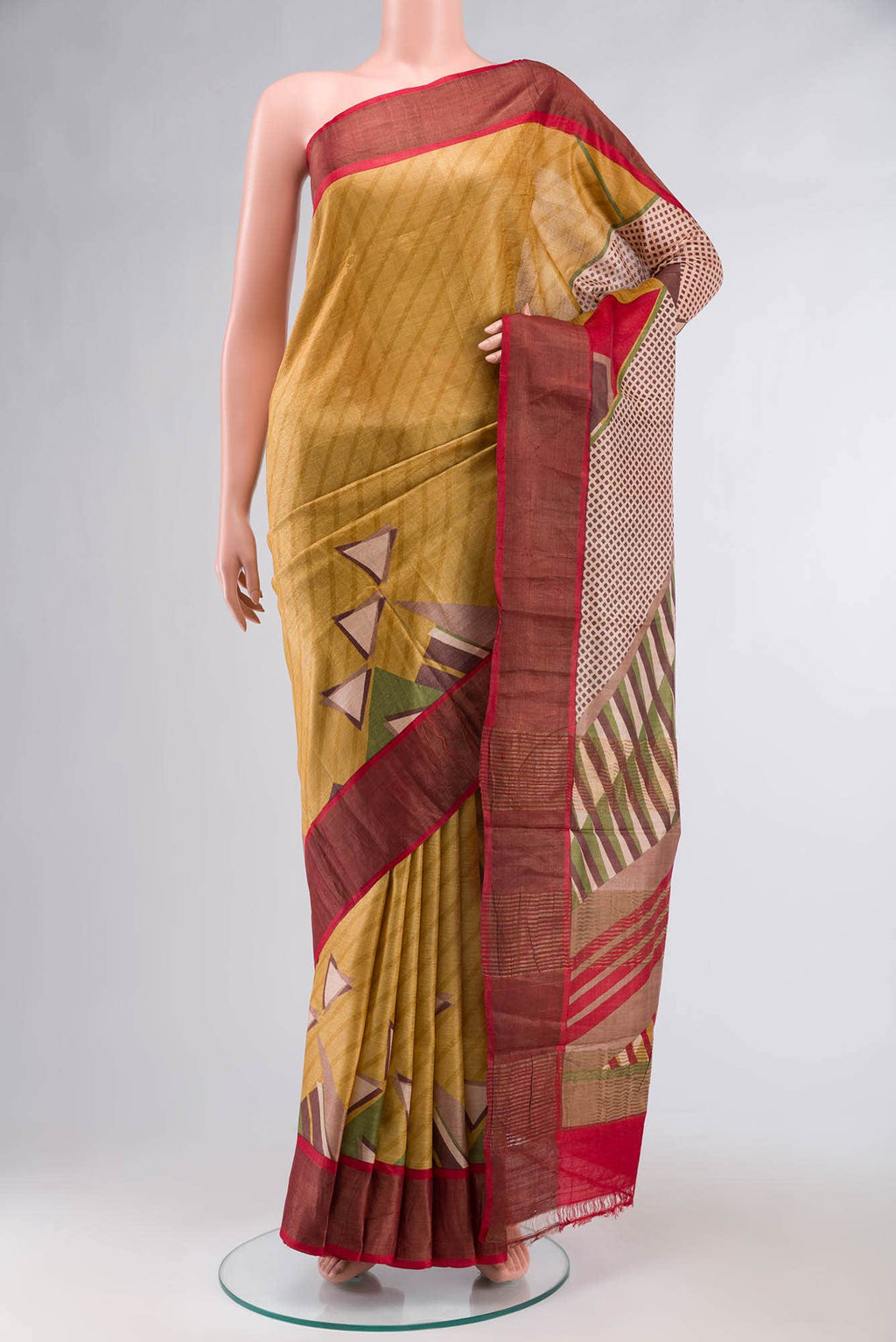 Multi Bhagalpuri Tussar Silk Saree