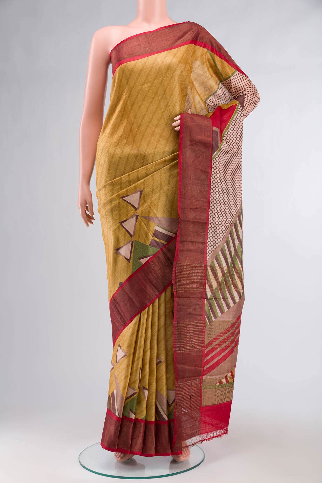Multi Bhagalpuri Tussar Silk Saree