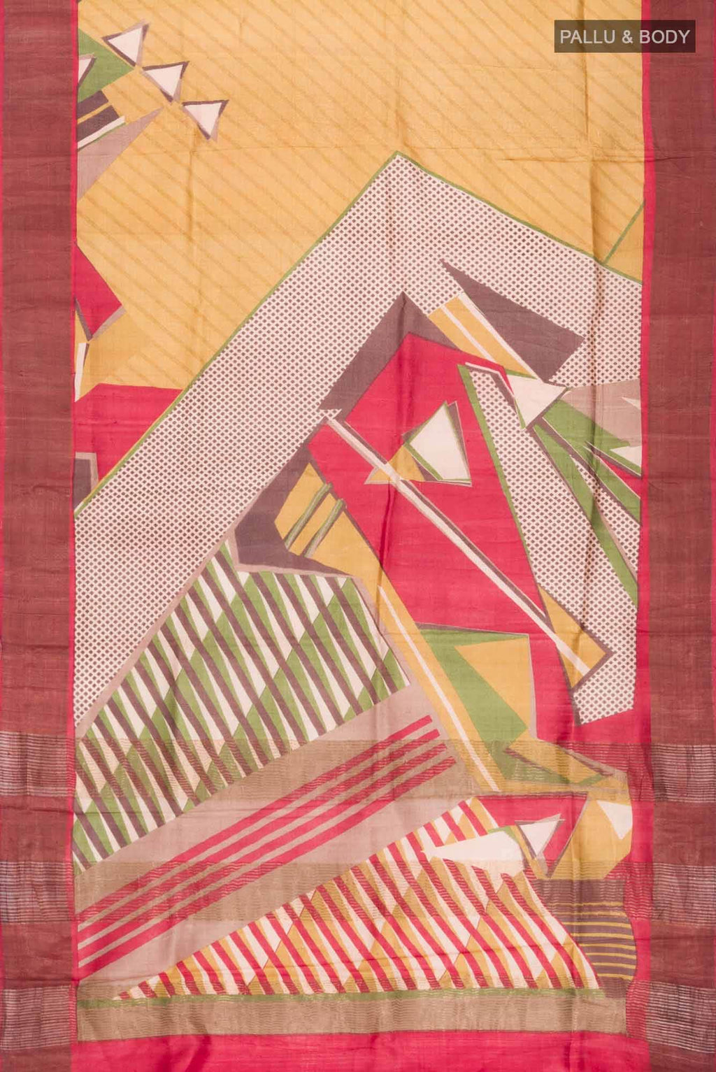 Multi Bhagalpuri Tussar Silk Saree