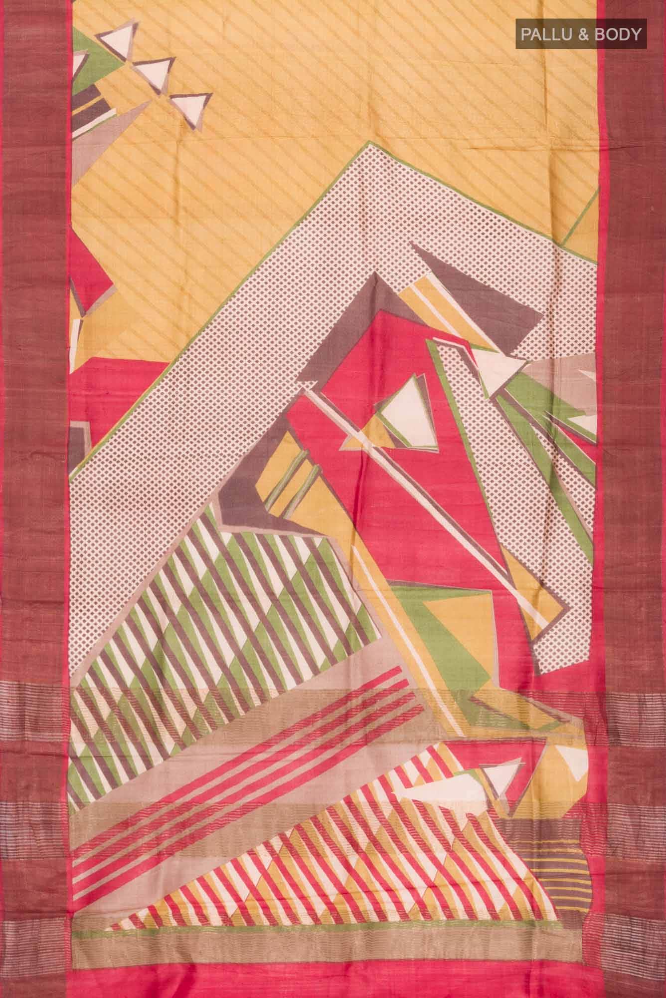 Multi Bhagalpuri Tussar Silk Saree