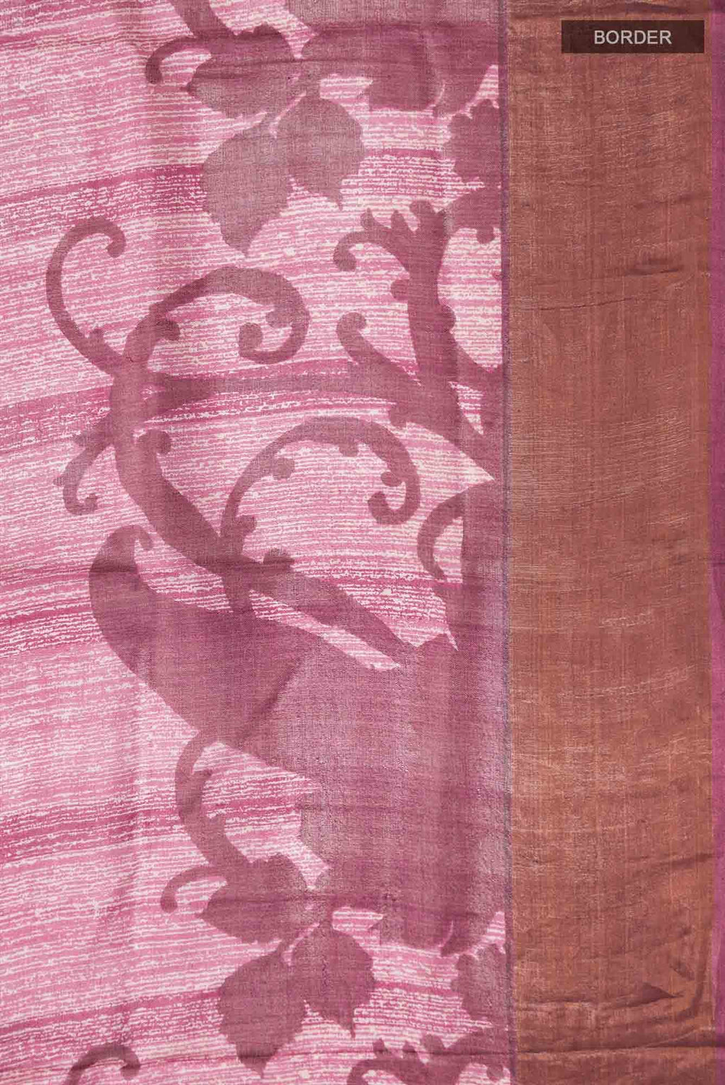 Magenta Bhagalpuri Tussar Silk Saree