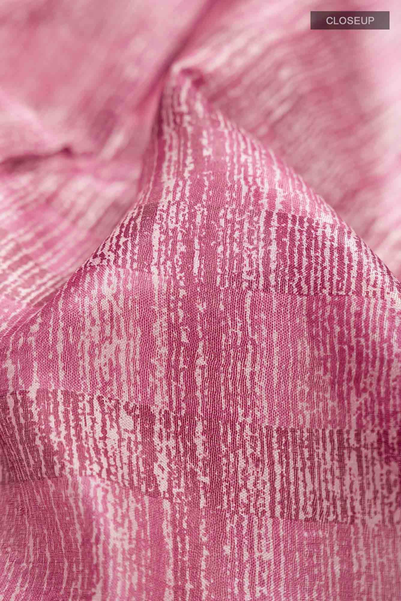 Magenta Bhagalpuri Tussar Silk Saree