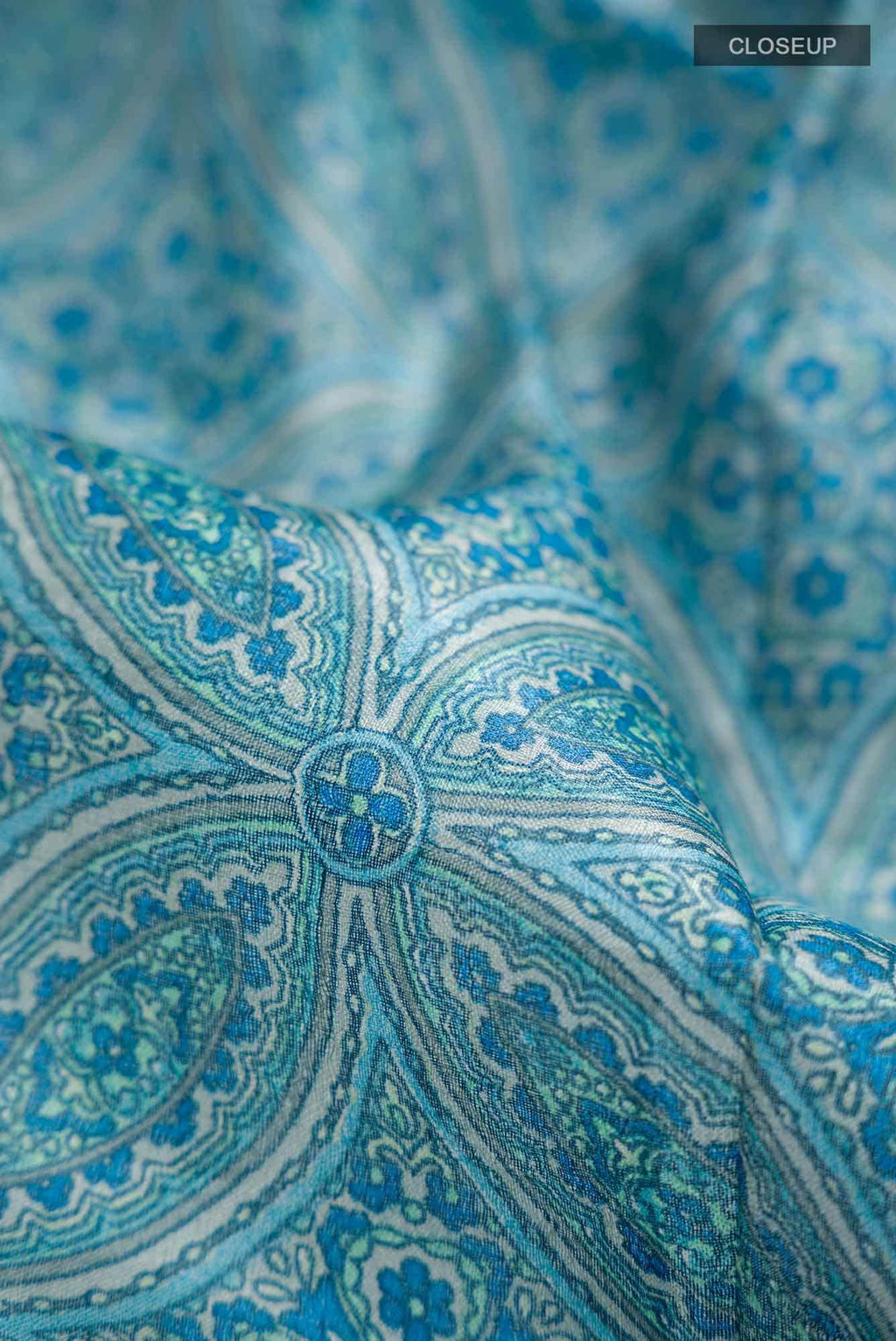 Blue Bhagalpuri Tussar Silk Saree