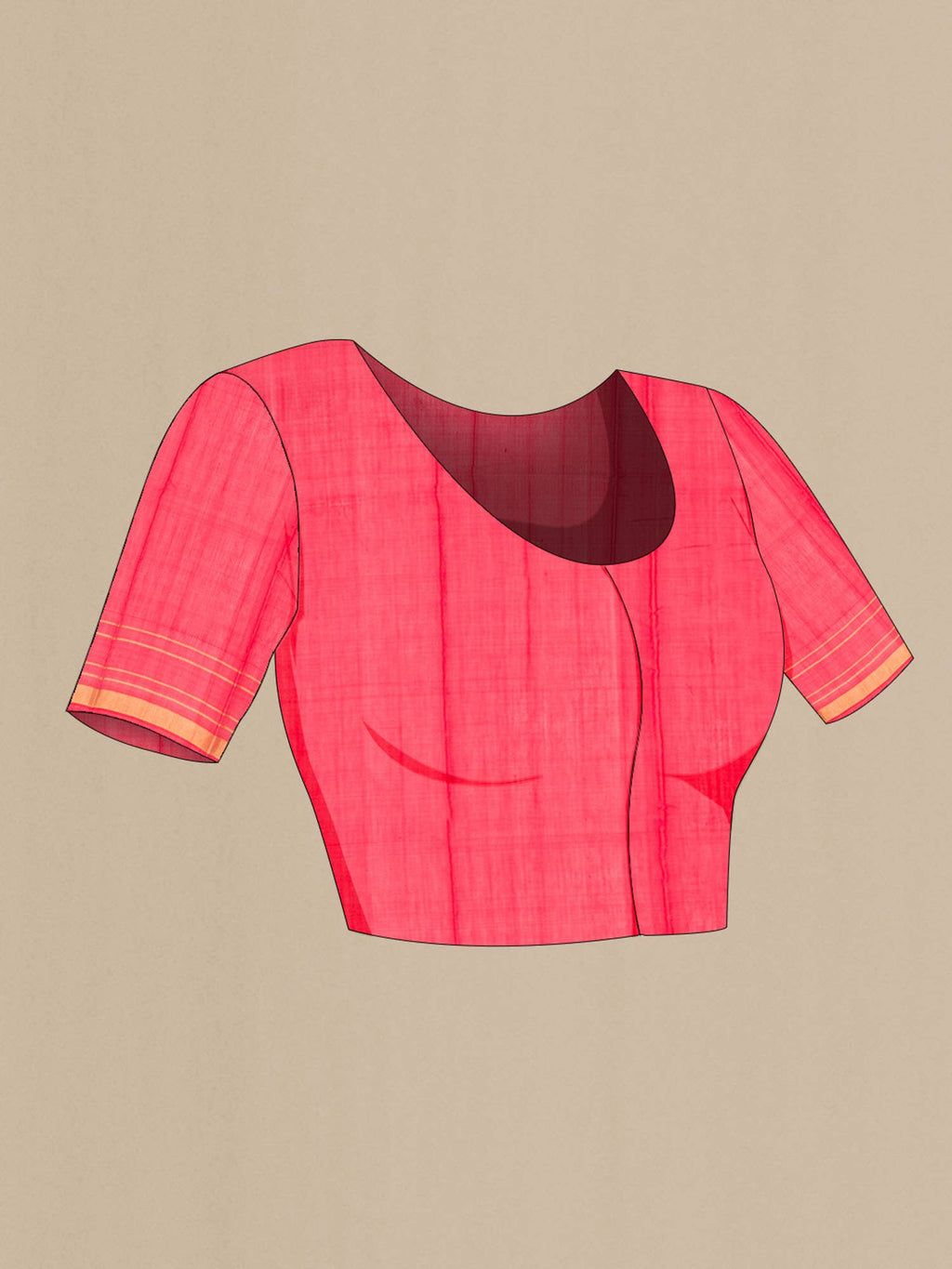 Orange Silk Cotton Saree