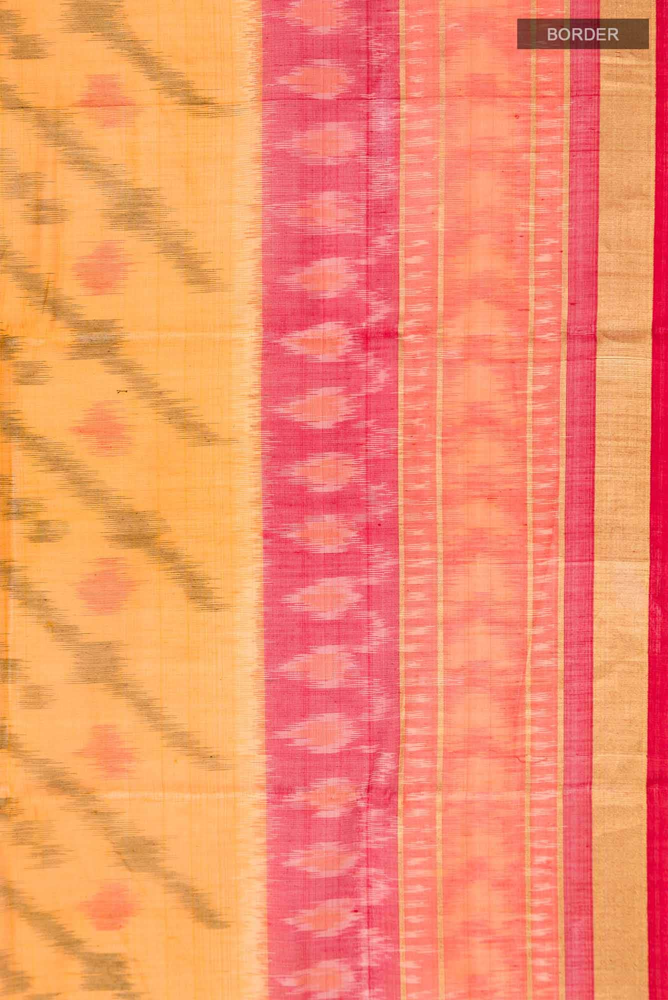 Orange Silk Cotton Saree
