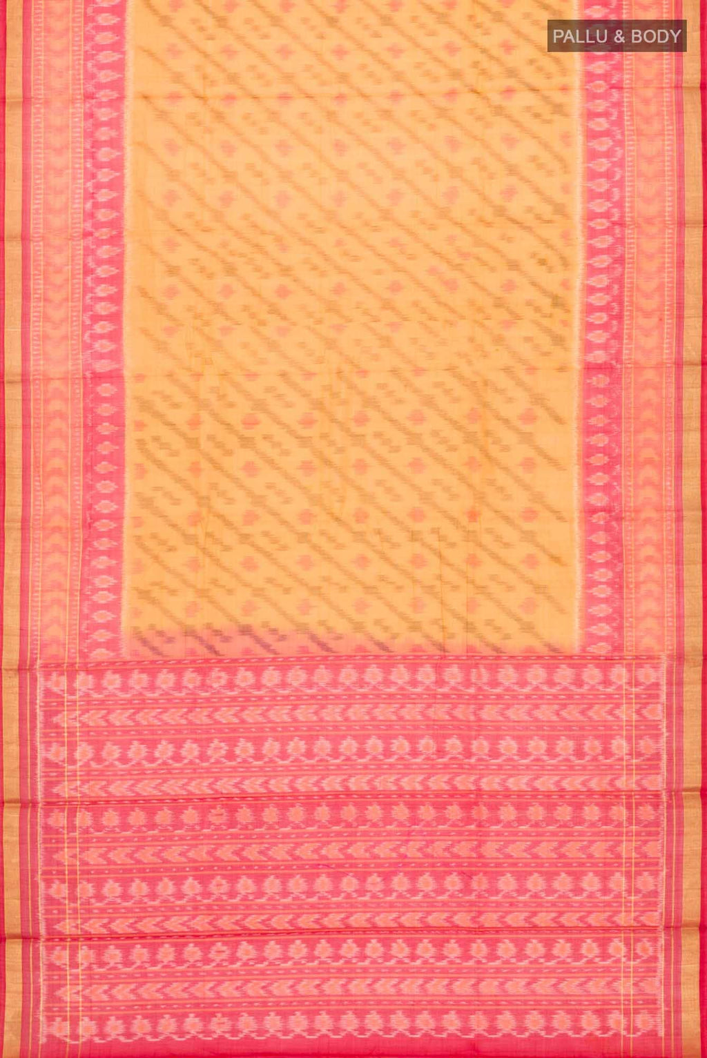 Orange Silk Cotton Saree