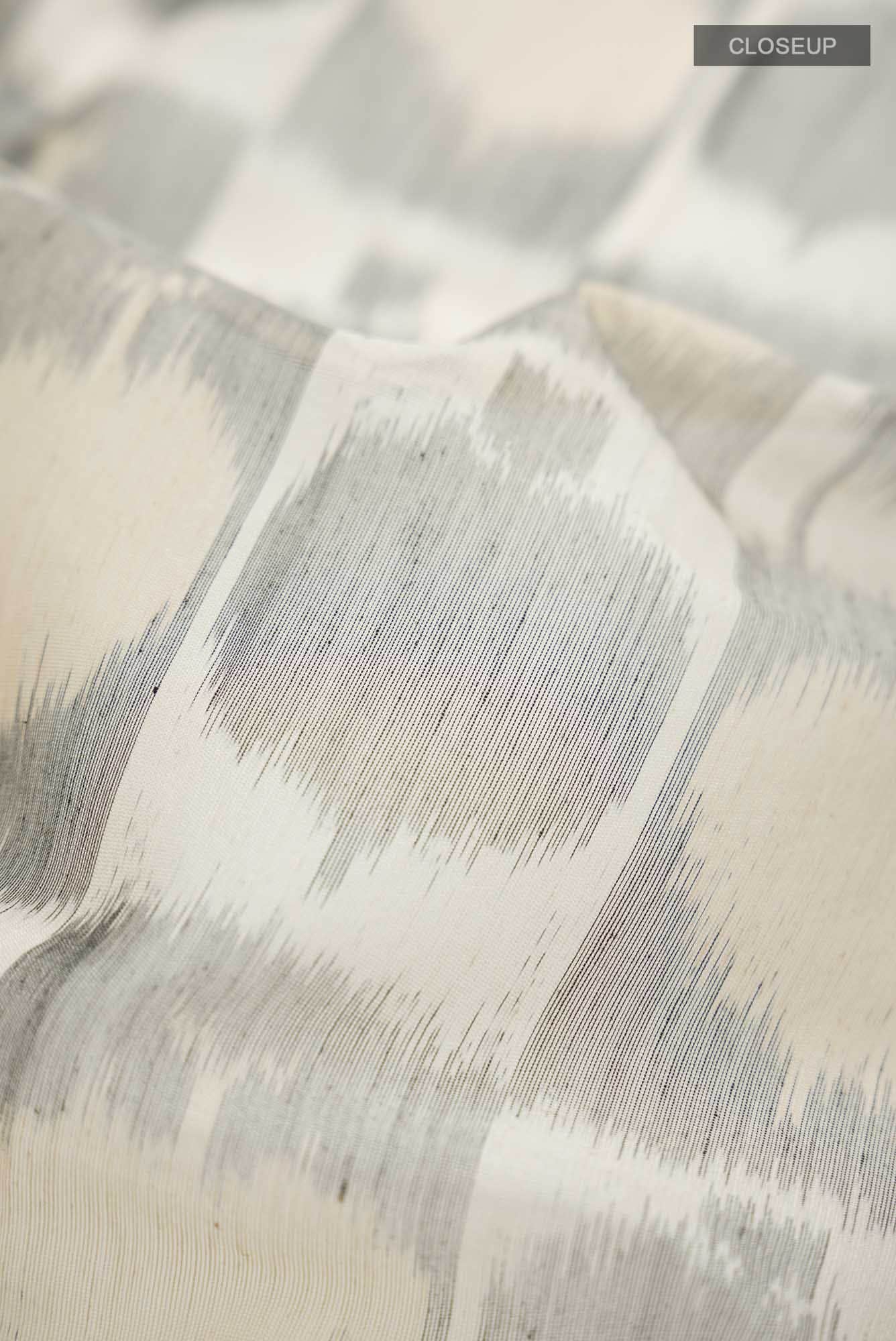 Beige Silk Cotton Saree