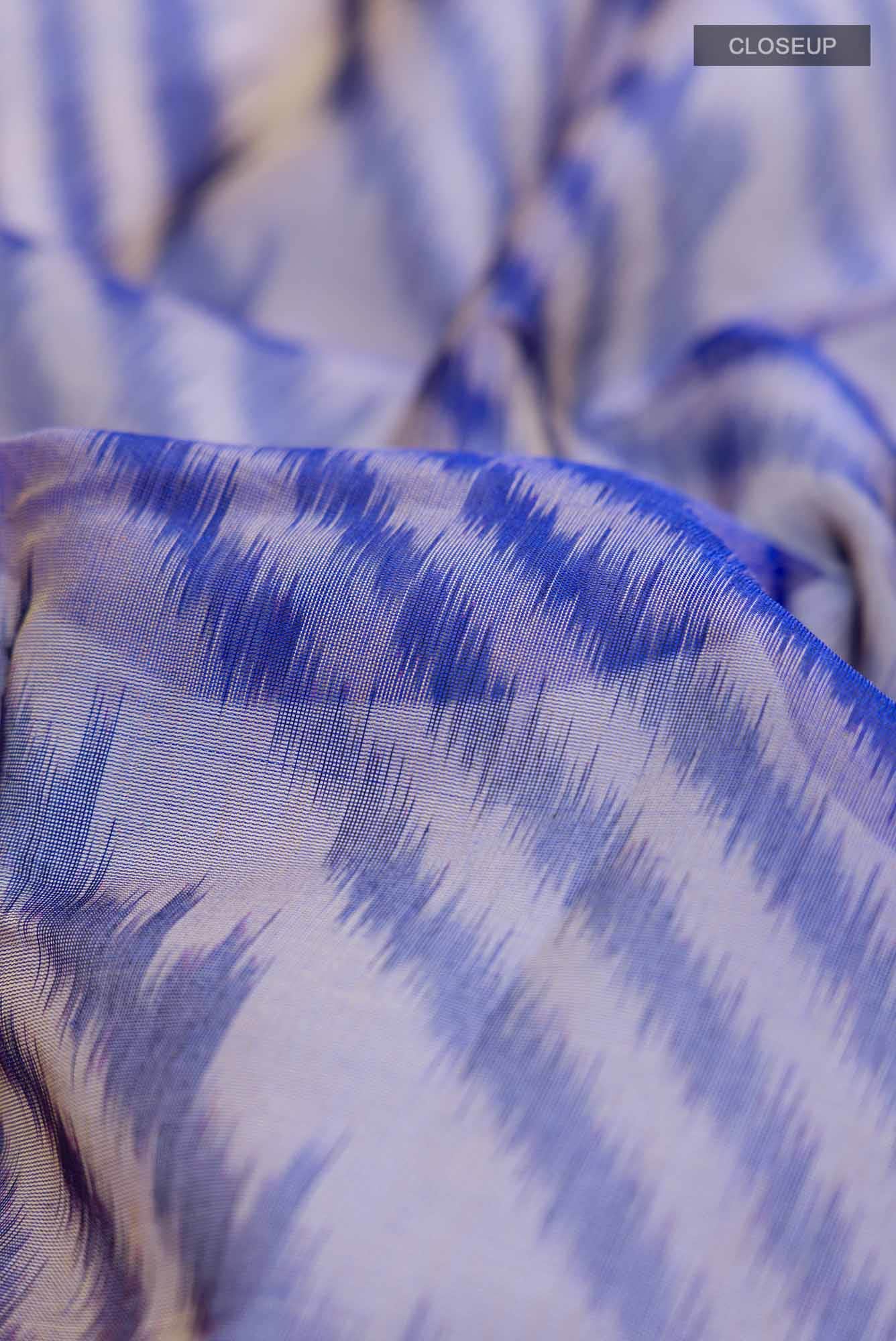 Blue Silk Cotton Saree
