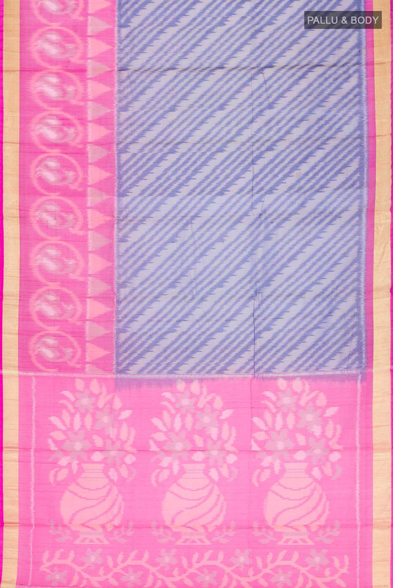 Blue Silk Cotton Saree