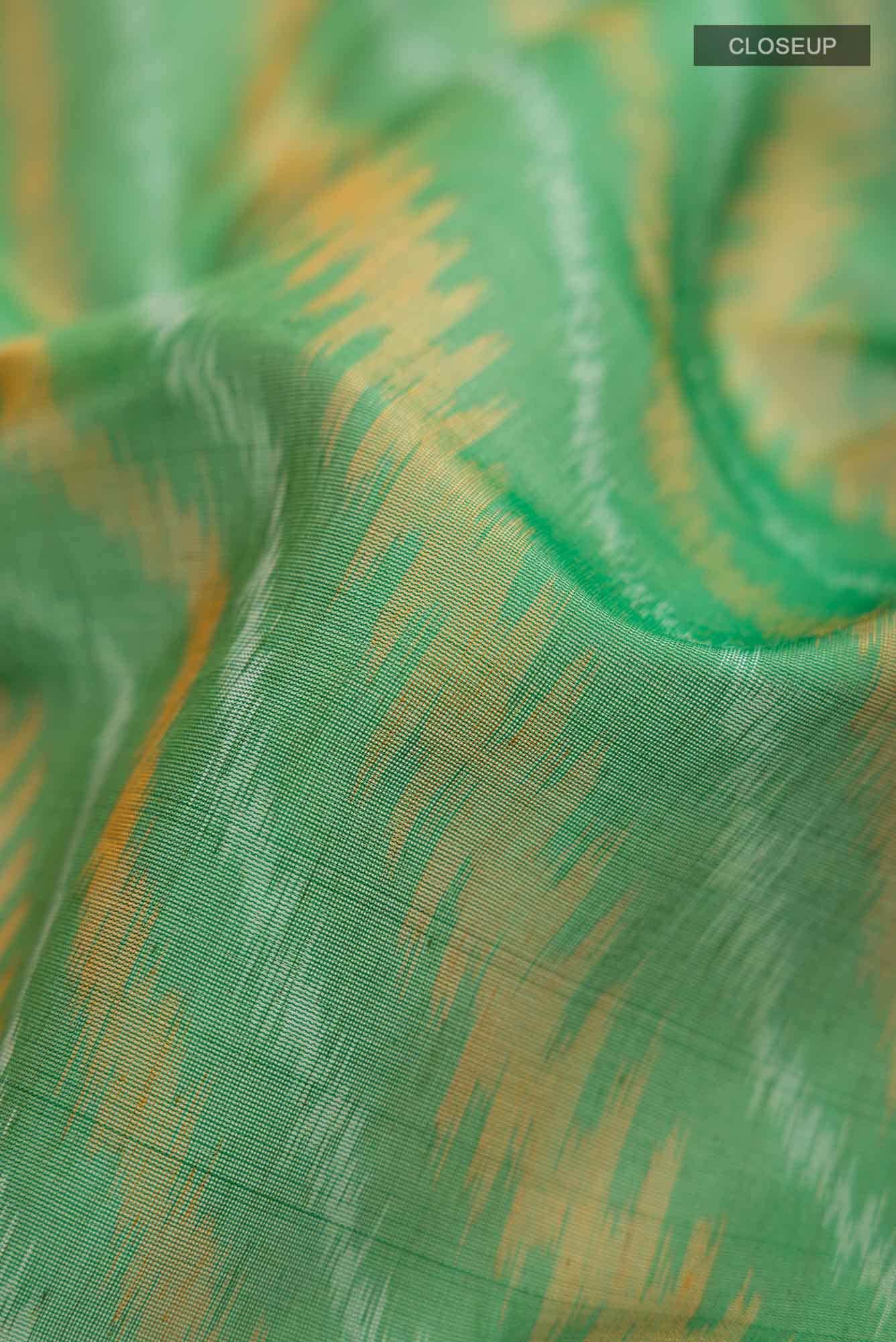 Green Silk Cotton Saree