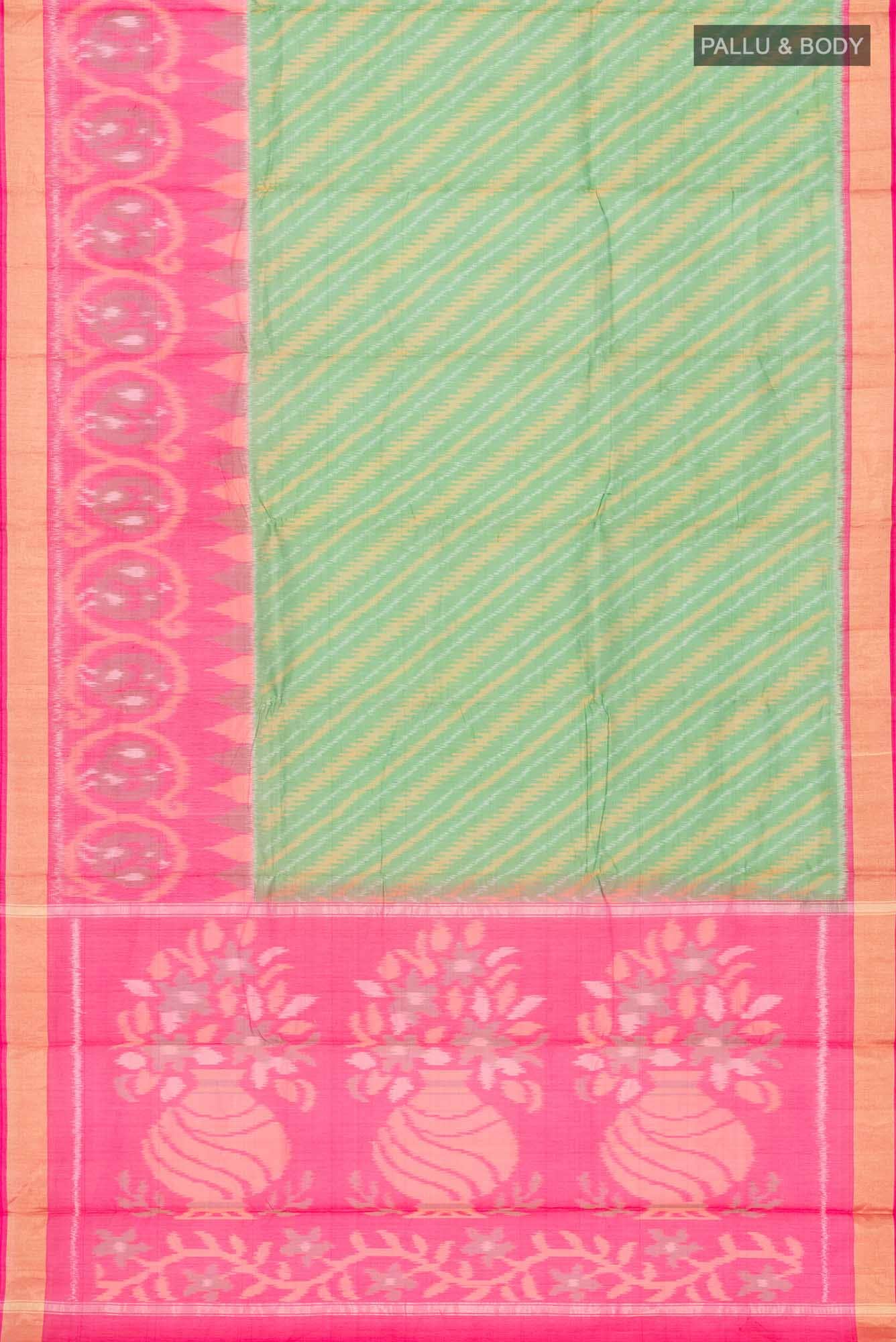 Green Silk Cotton Saree