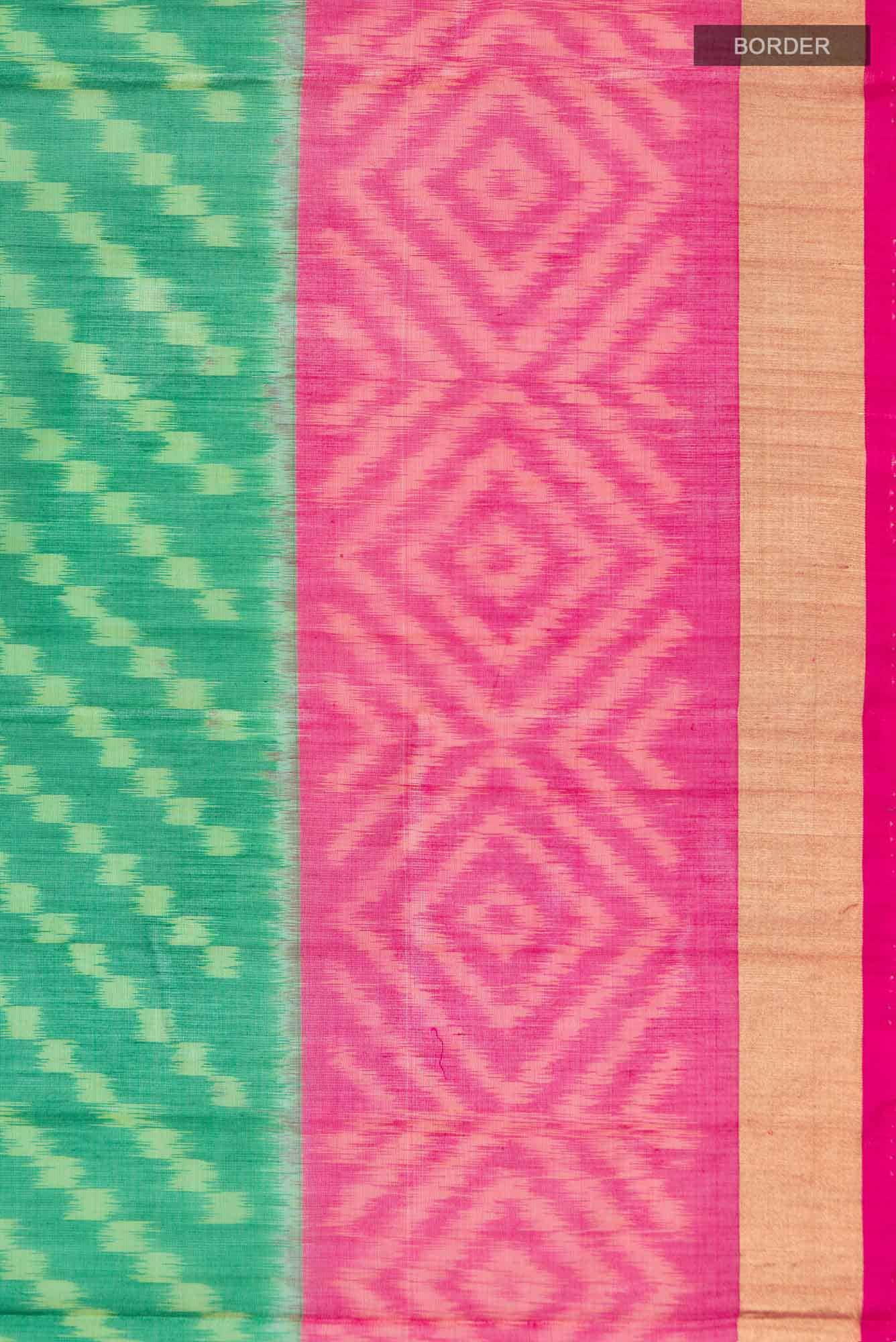 Green Silk Cotton Saree