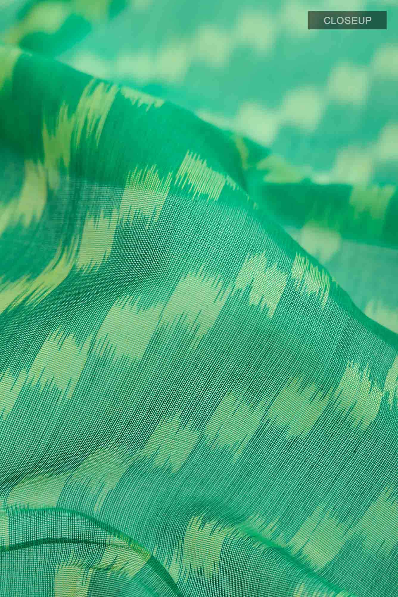 Green Silk Cotton Saree