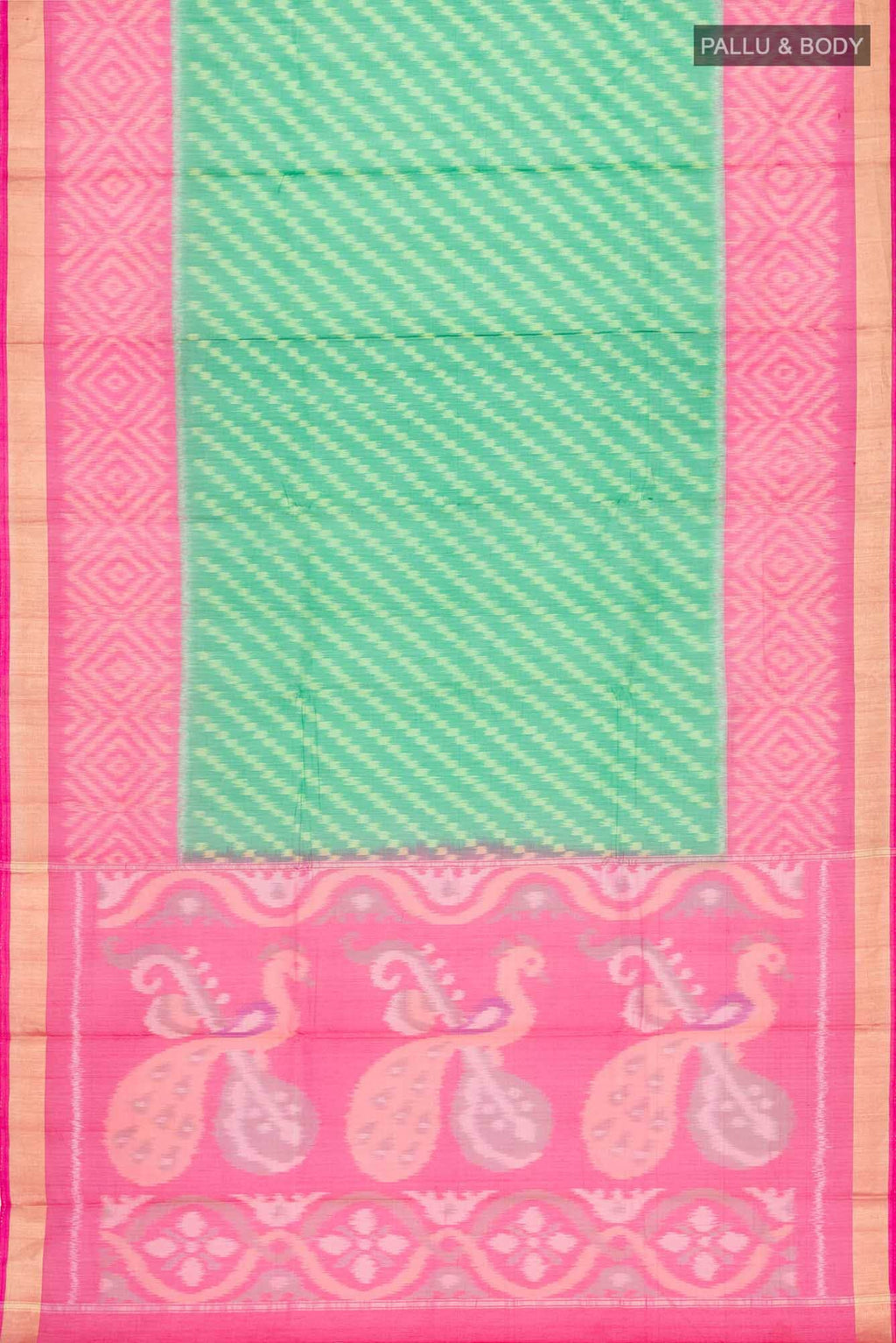 Green Silk Cotton Saree