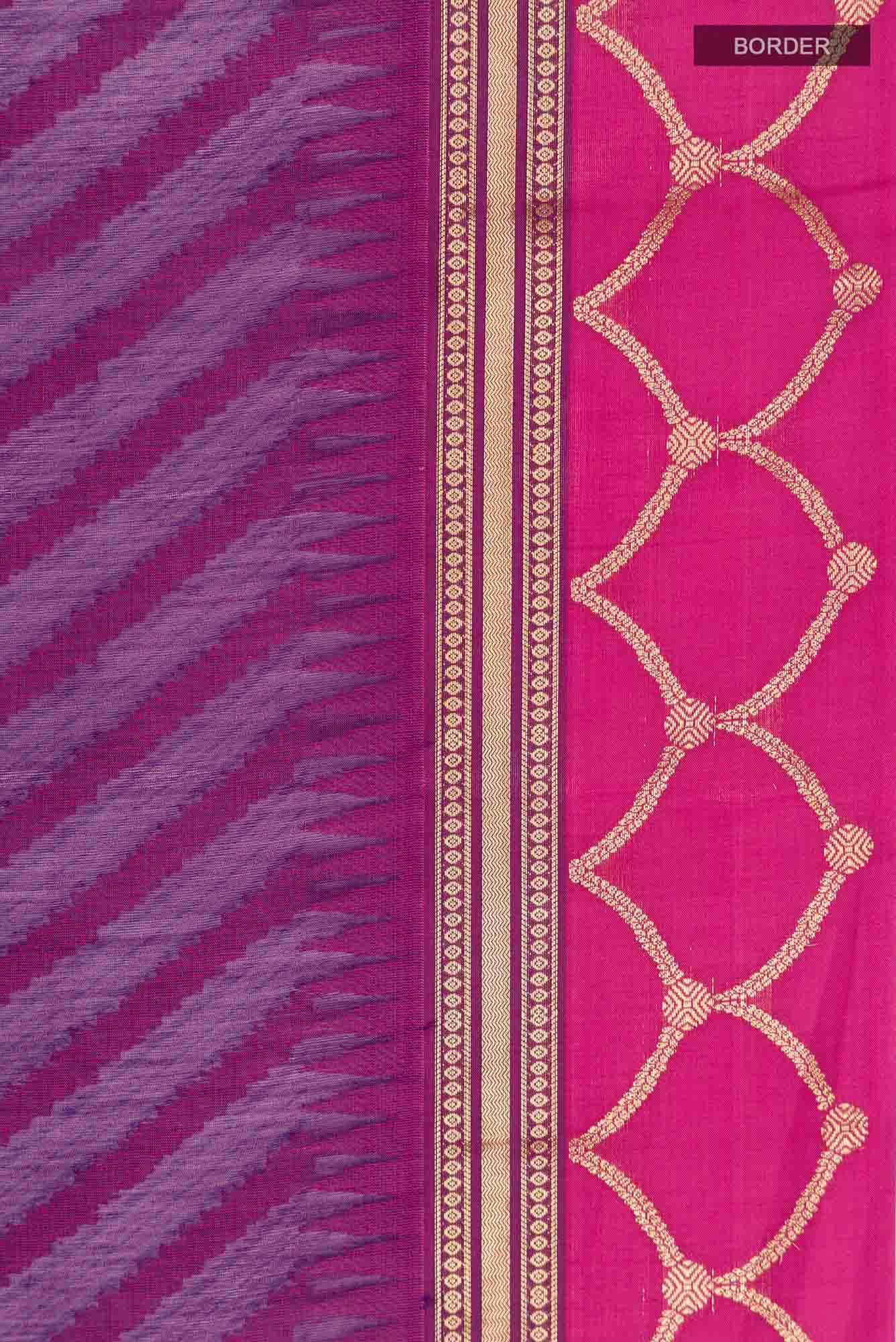 Purple Silk Cotton Saree