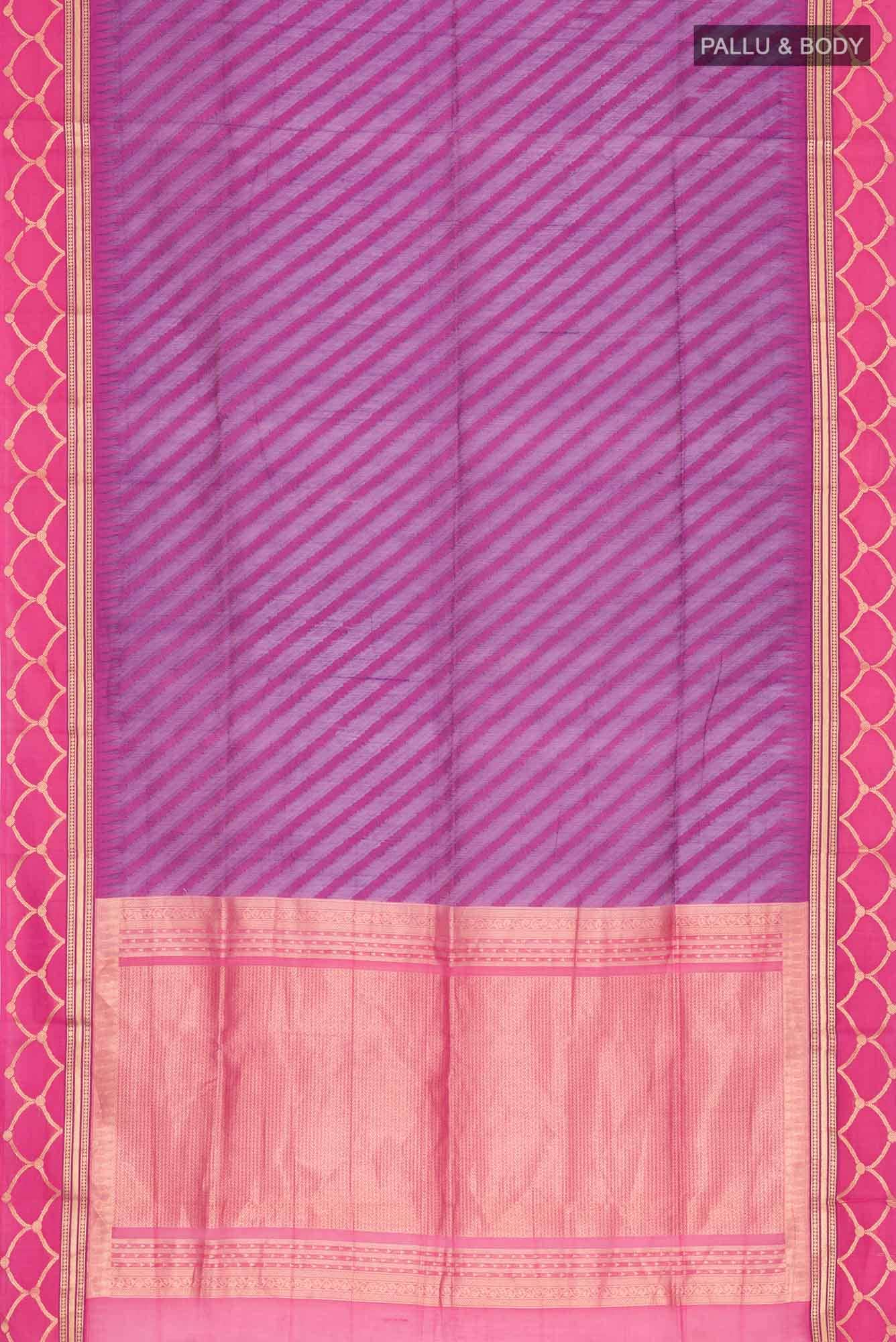 Purple Silk Cotton Saree
