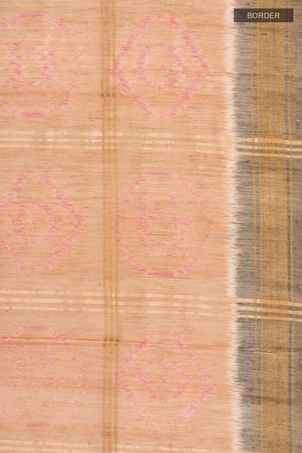 Beige Silk Cotton Saree